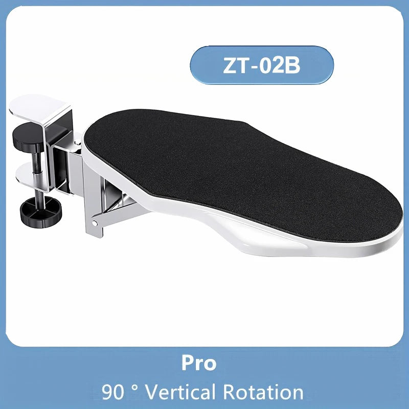 1 soporte de brazo de computadora para PC, apto para escritorio de oficina, ajustable para rotar, soporte de muñeca, bandeja de extensión para uso doméstico