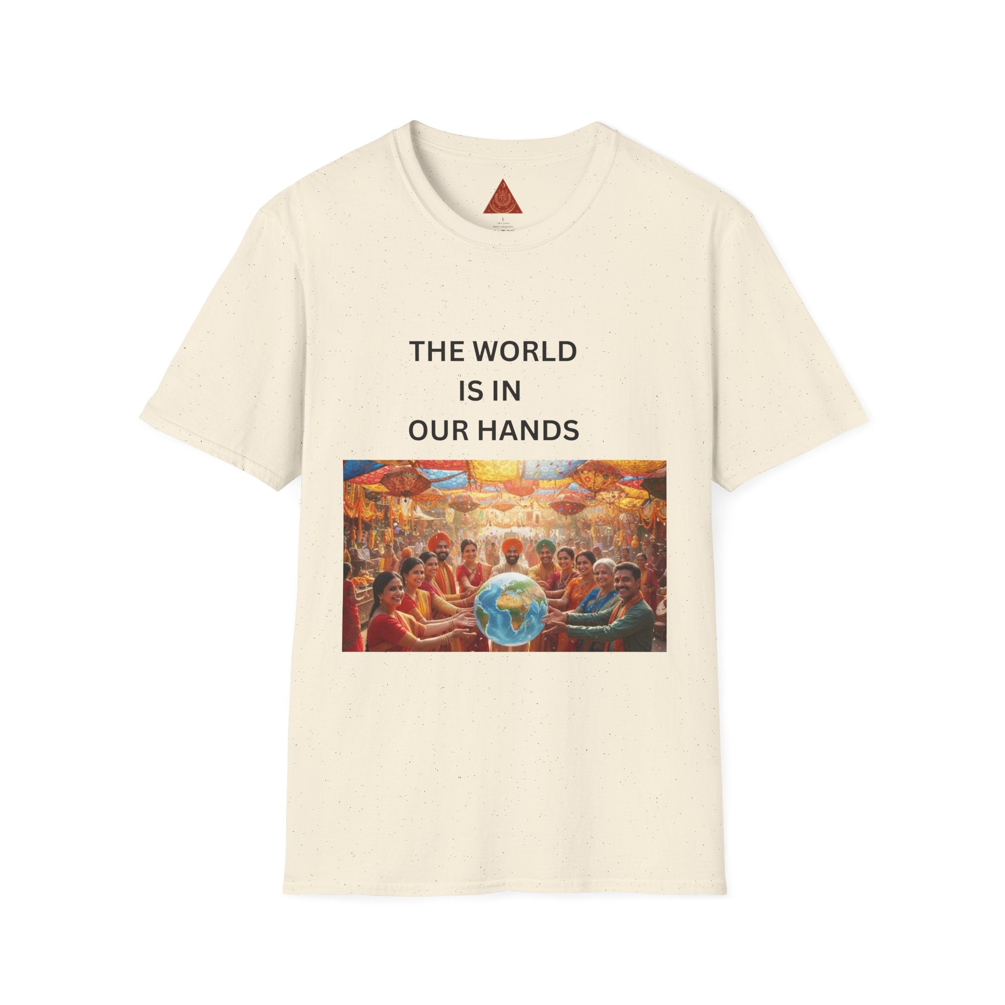 Trono Supremo | Contemporary | The World Is In Our Hands T-Shirt — Earth & Unity Graphic Tee