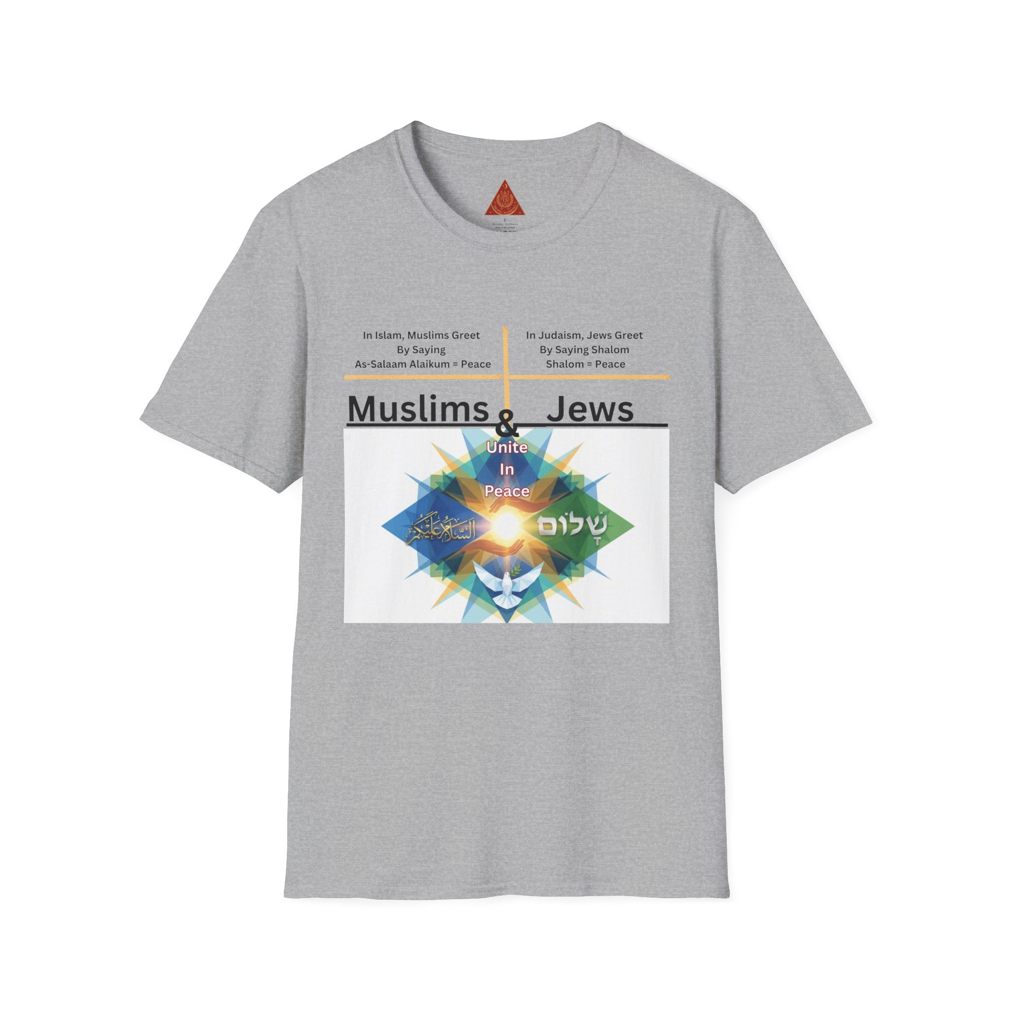 Muslims & Jews Unite Peace T-Shirt — Interfaith Harmony Graphic Tee