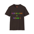 Trono Supremo  |  Contemporary  |  God Is Love & So Am I T-Shirt — Rainbow Faith Pride Tee