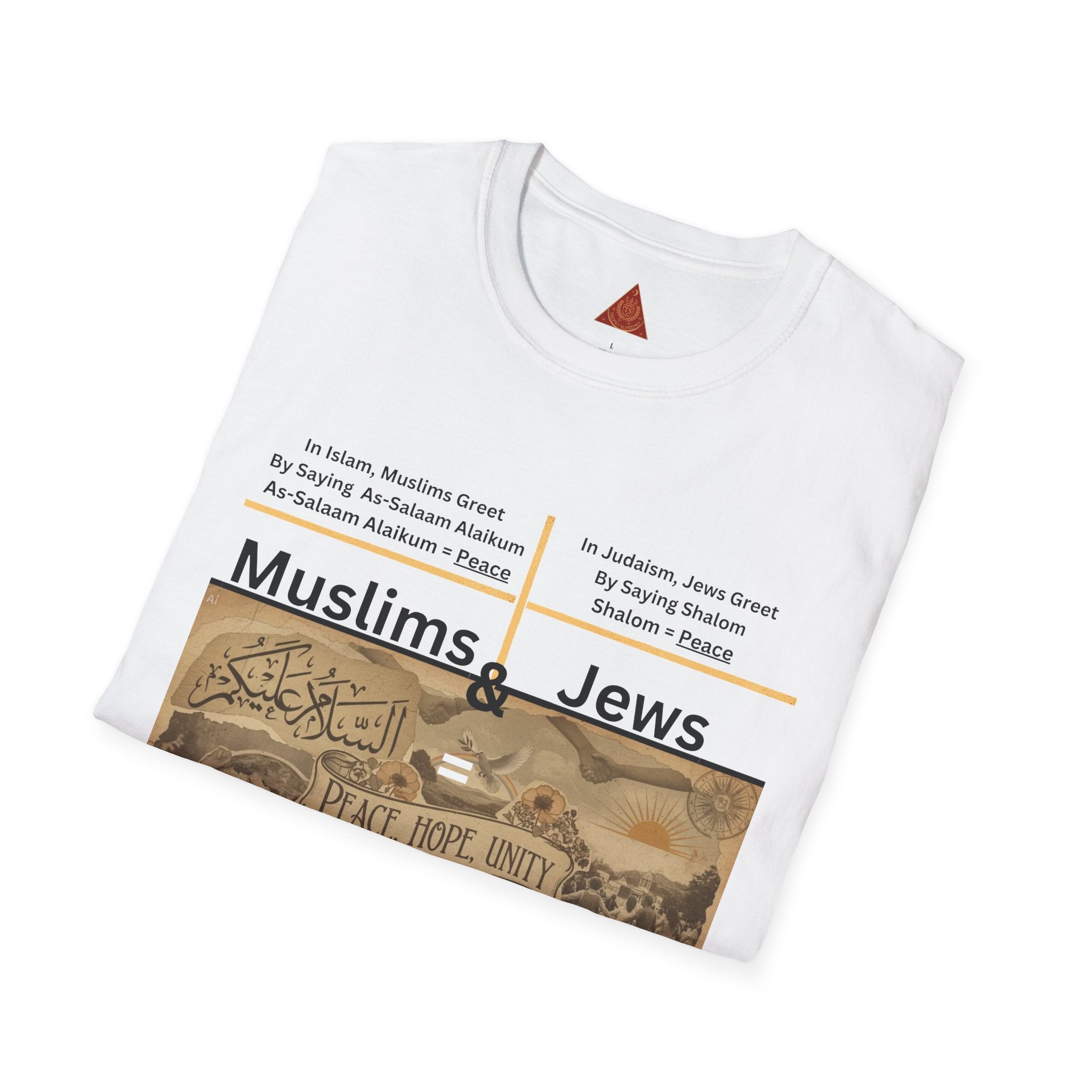 Trono Supremo |  Muslims & Jews Peace T-Shirt – 'Peace, Hope, Unity' Interfaith Design