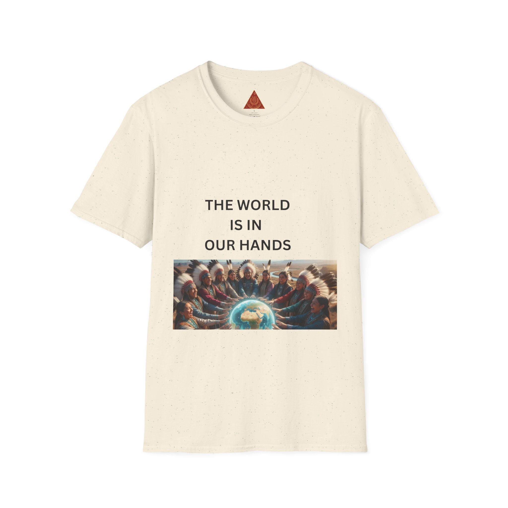 T‑Shirt — "The World Is In Our Hands" Globe Graphic Tee