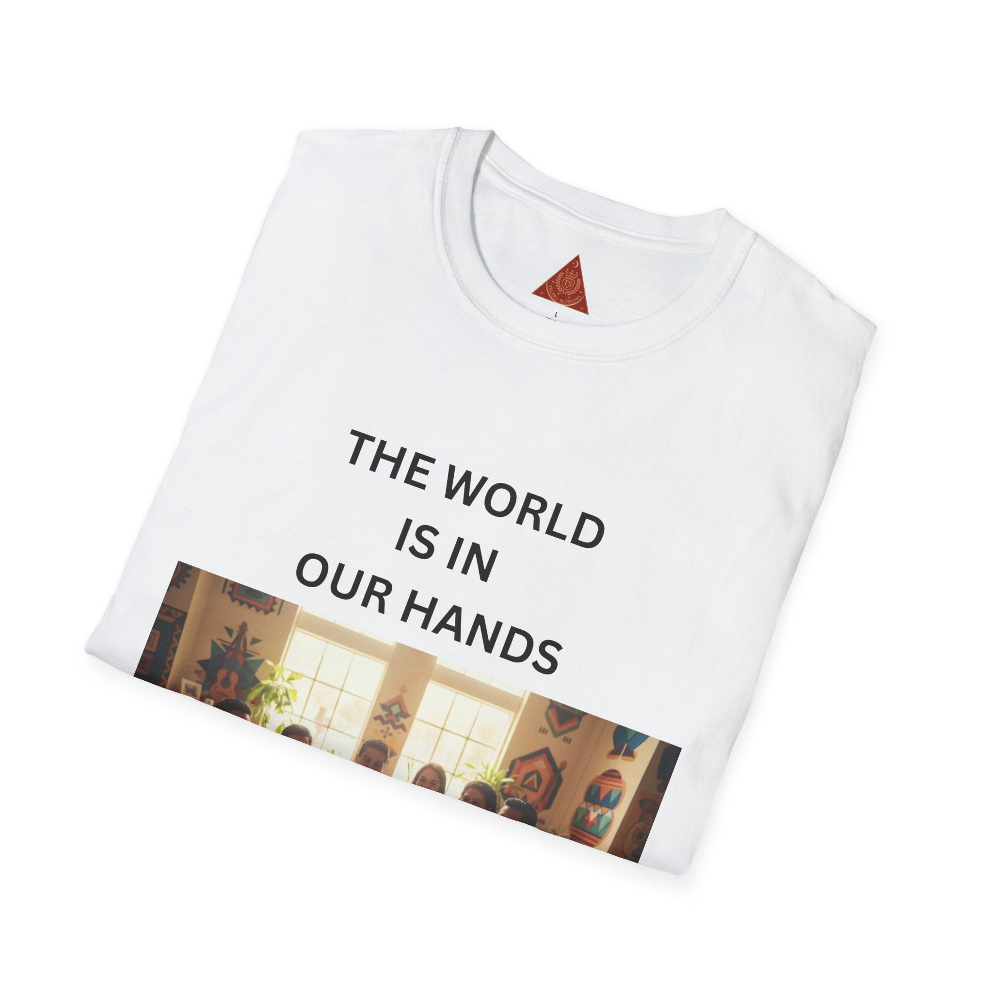 Trono Supremo { Contemporary |  Kids & Family T-Shirt — "The World Is In Our Hands" Inspirational Tee