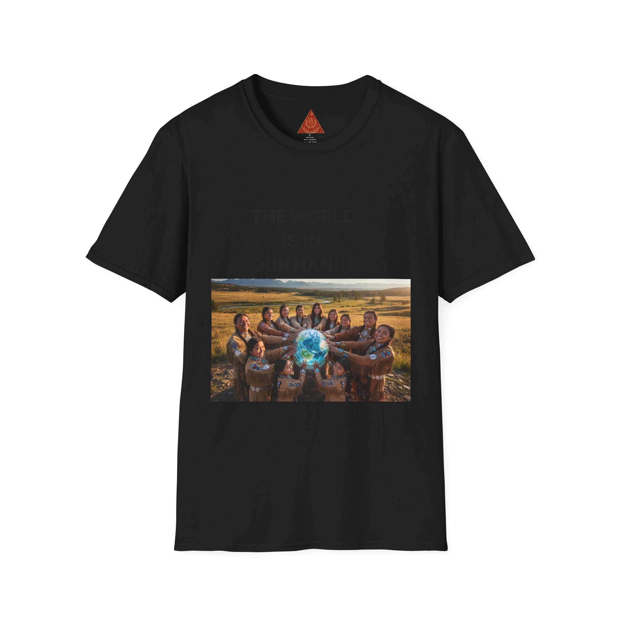 Trono Supremo | Contemporary | The World Is In Our Hands T-Shirt — Environmental Awareness Tee