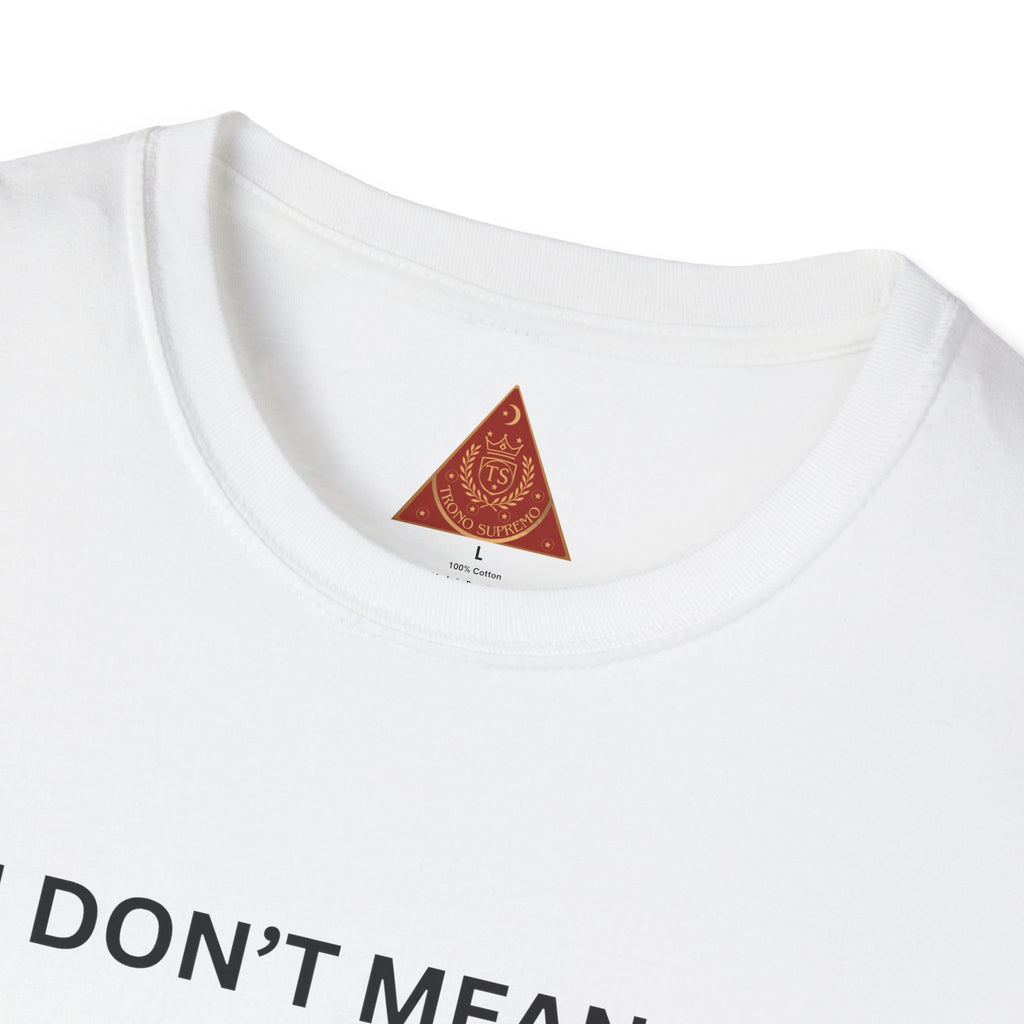 Trono Supremo  |  Contemporary  |  I Don't Mean to Brag But I Stay in My Bag T-Shirt — Funny Cat Money Bag Graphic Tee
