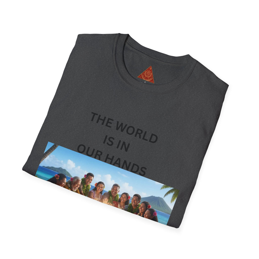 Trono Supremo { Contemporánea | Camiseta — Camiseta Estampada Espiritual "El Mundo Está En Nuestras Manos"