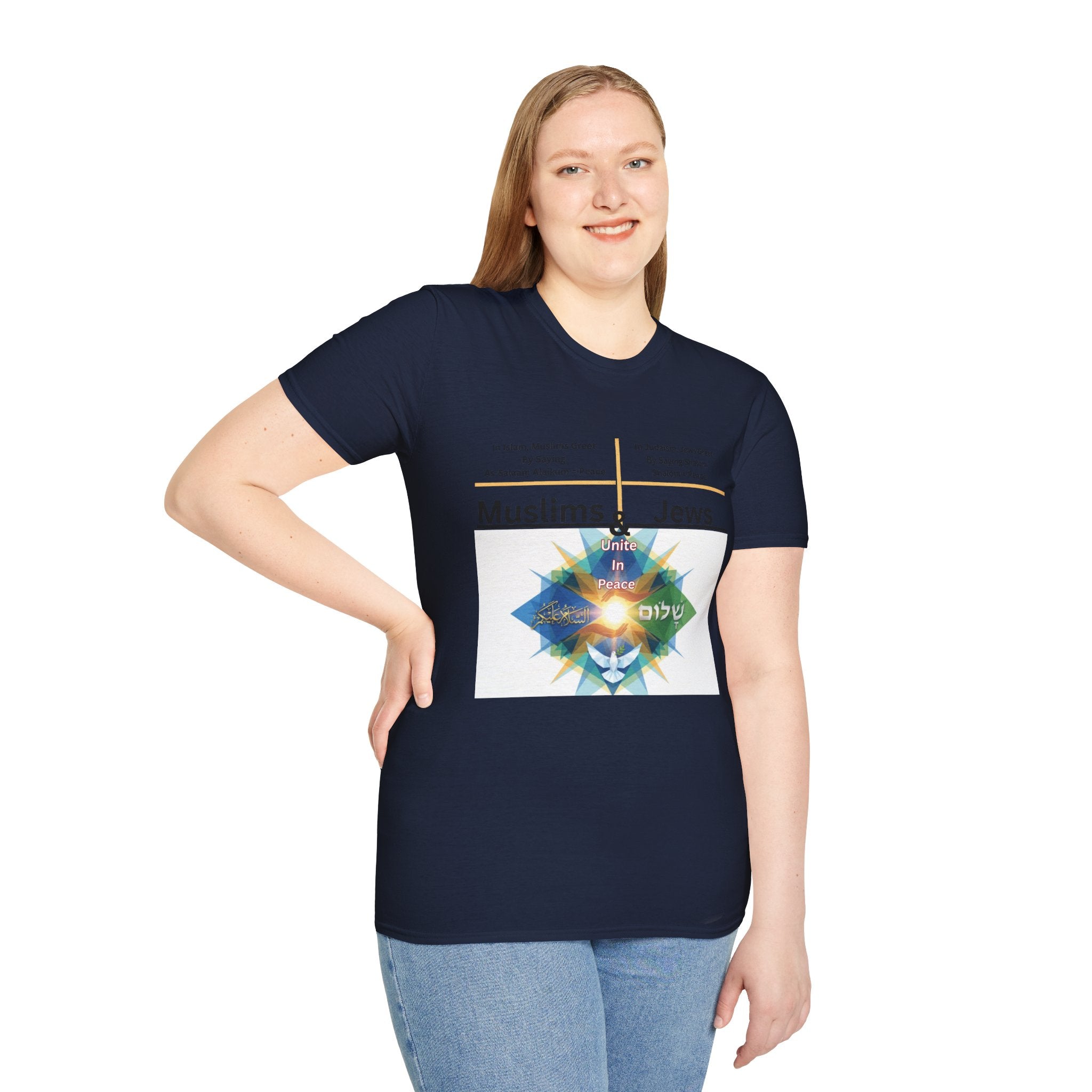 Muslims & Jews Unite Peace T-Shirt — Interfaith Harmony Graphic Tee