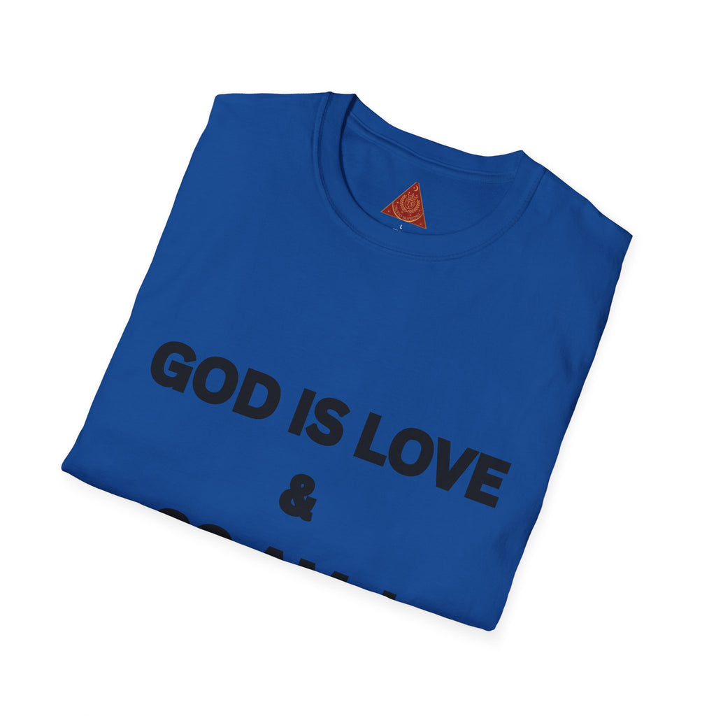 Trono Supremo |  Contemporary  | Unisex T-Shirt — "GOD IS LOVE & SO AM I" Inspirational Religious Tee