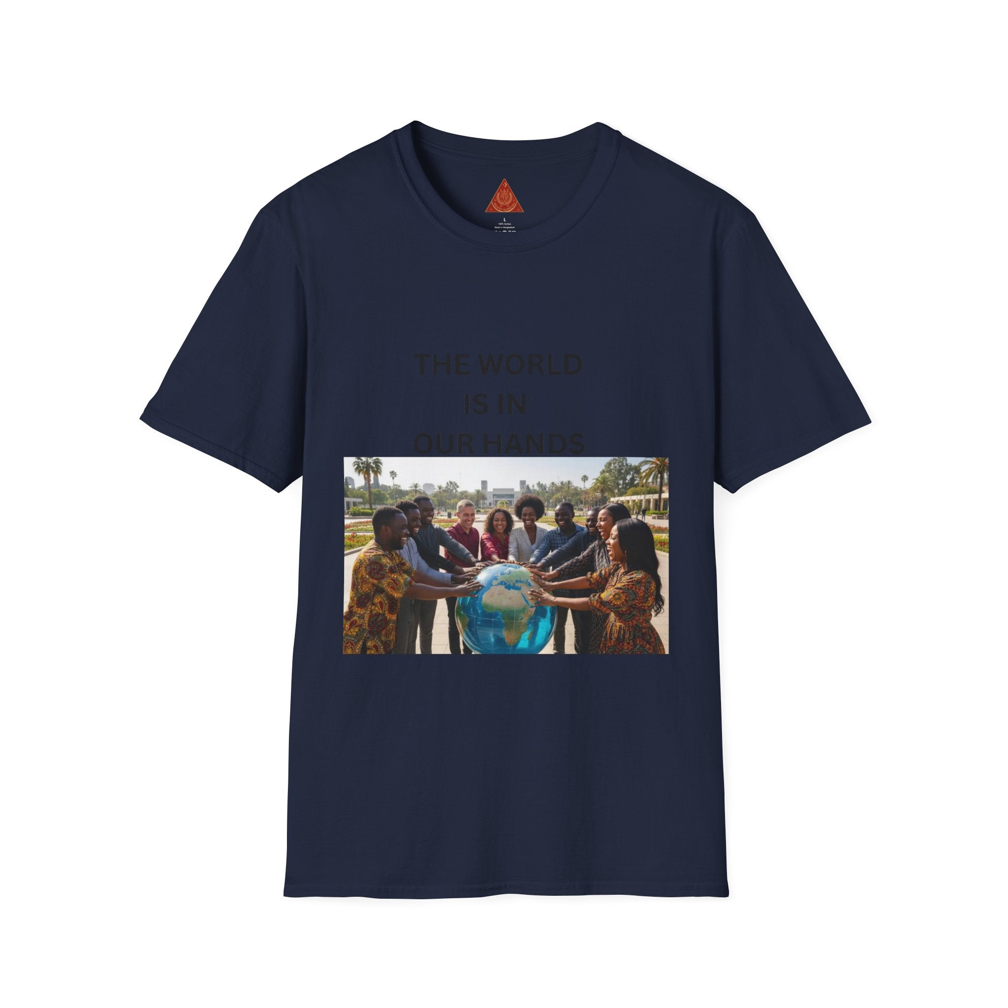 Trono Supremo { Contemporary | T-Shirt — "The World Is In Our Hands" Earth Day Community Graphic Tee