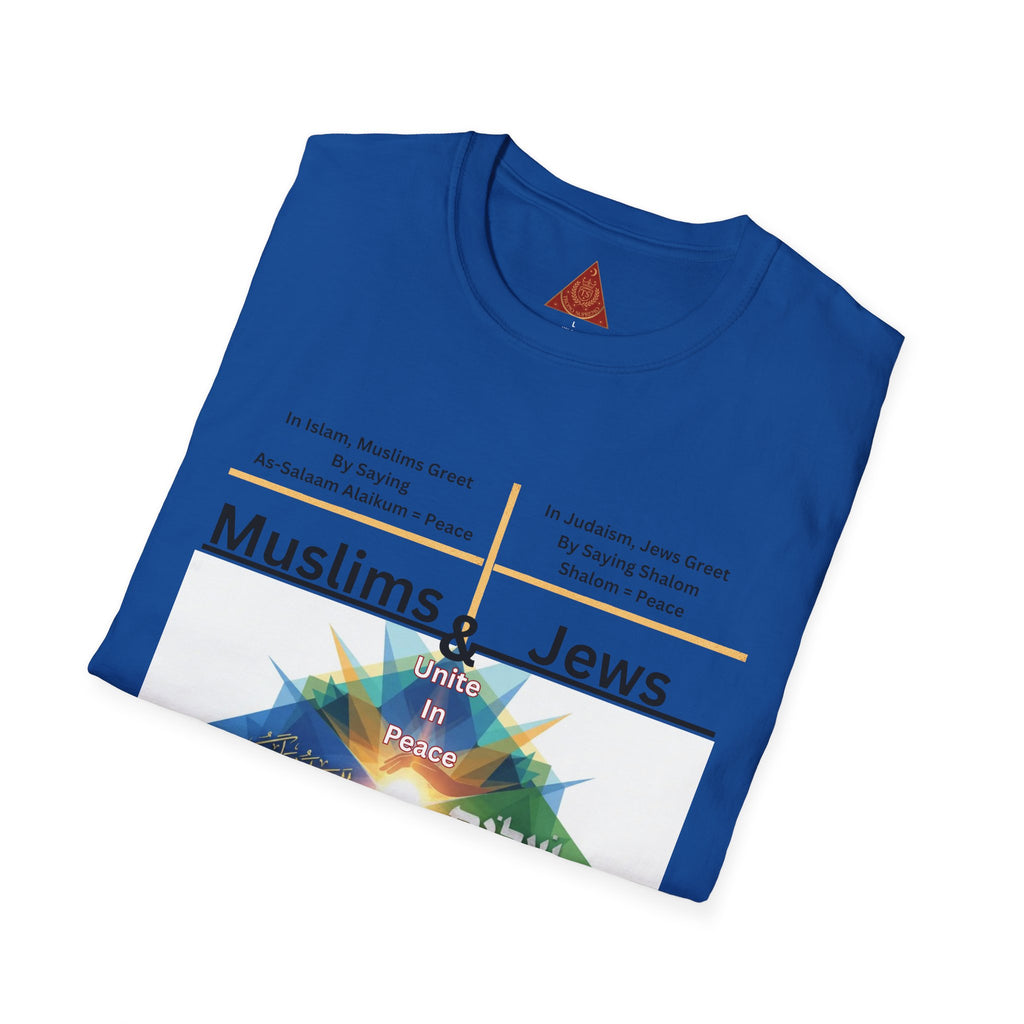 Muslims & Jews Unite Peace T-Shirt — Interfaith Harmony Graphic Tee