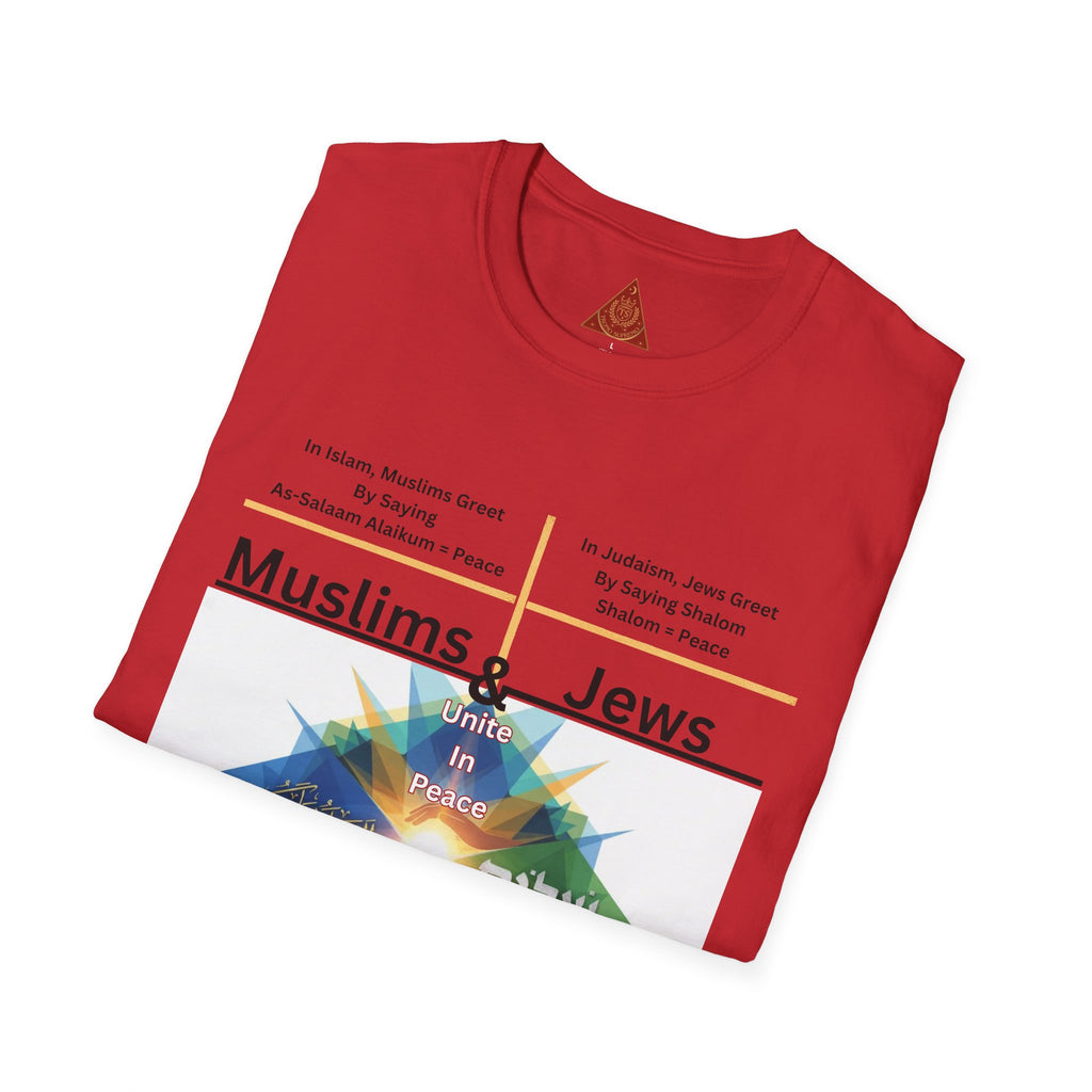 Muslims & Jews Unite Peace T-Shirt — Interfaith Harmony Graphic Tee