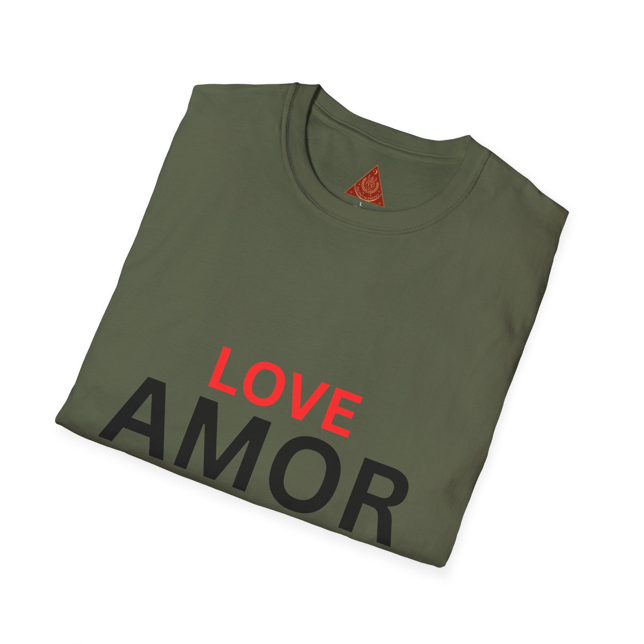 Trono Supremo { Contemporáneo | Camiseta Amor / Romántica — "Amor en lugar de Odio" Camiseta Gráfica Bilingüe