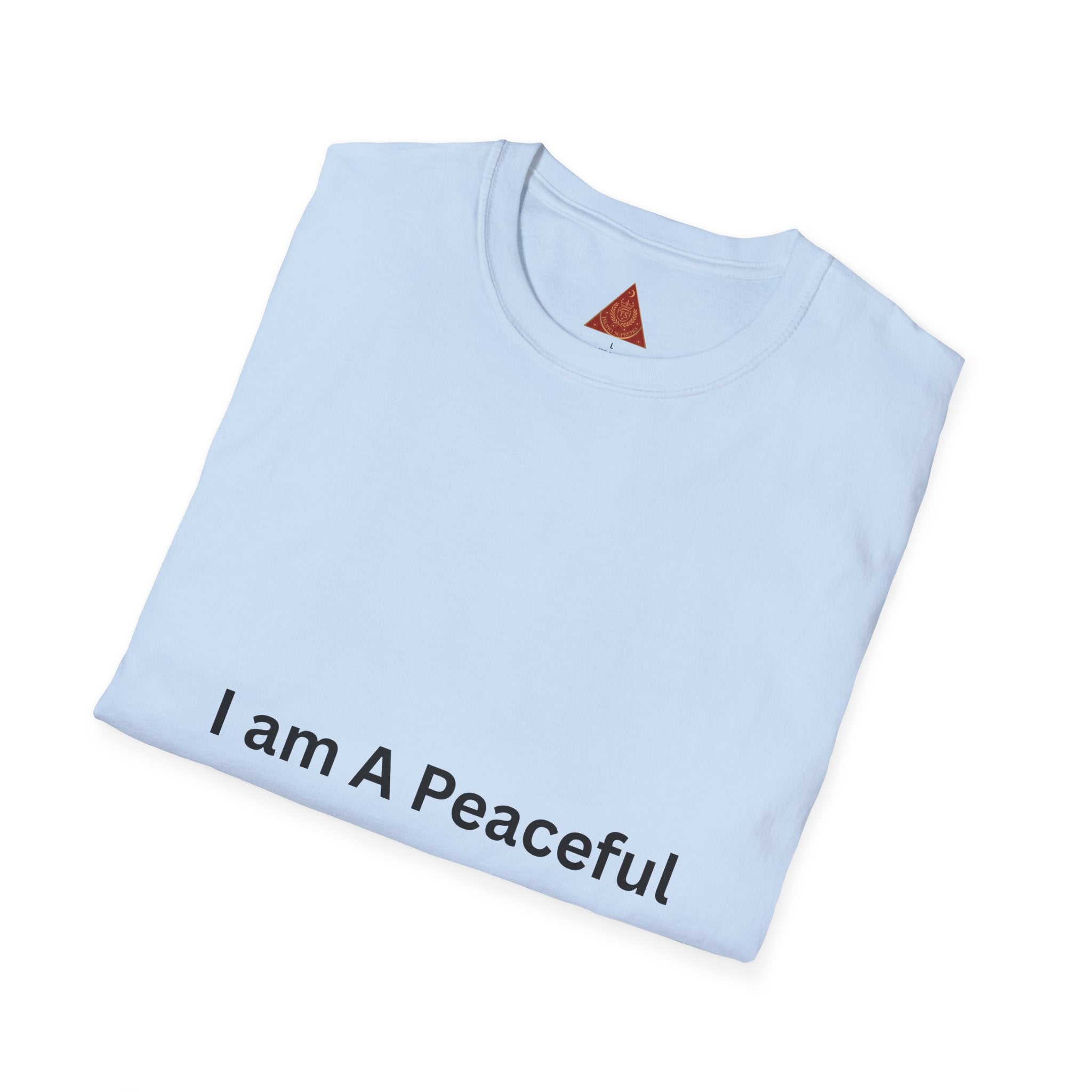 Trono Supremo | Contemporary | Monotheist Statement T-Shirt — "I am A Peaceful Monotheist"