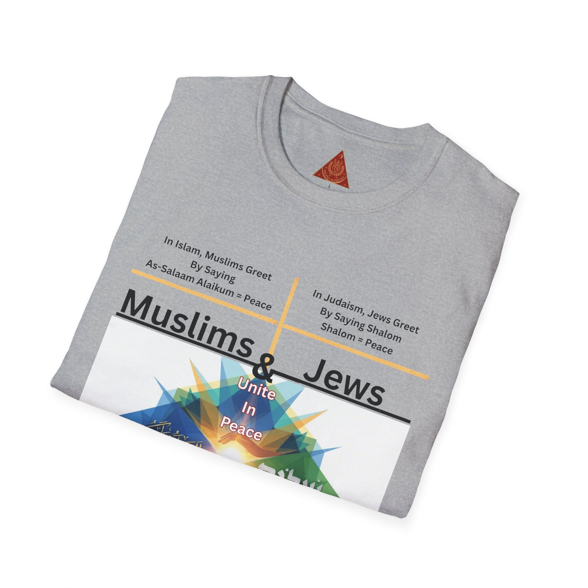 Muslims & Jews Unite Peace T-Shirt — Interfaith Harmony Graphic Tee