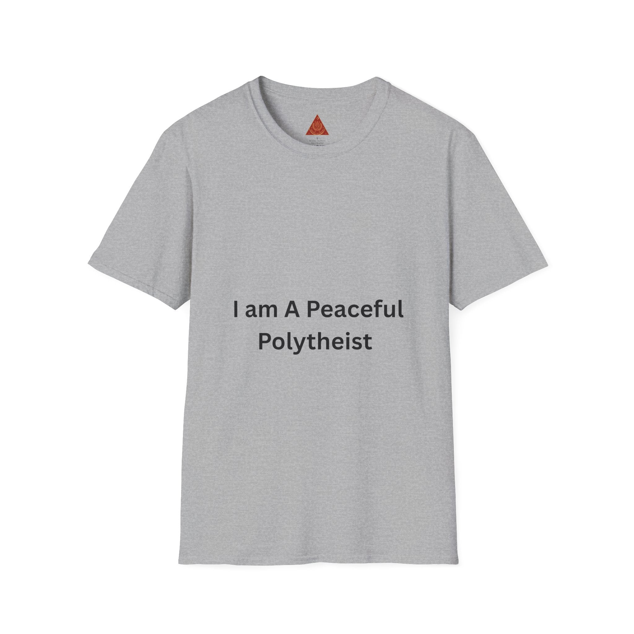 Trono Supremo | Contemporary | Peaceful Polytheist T-Shirt — "I Am A Peaceful Polytheist" Tee
