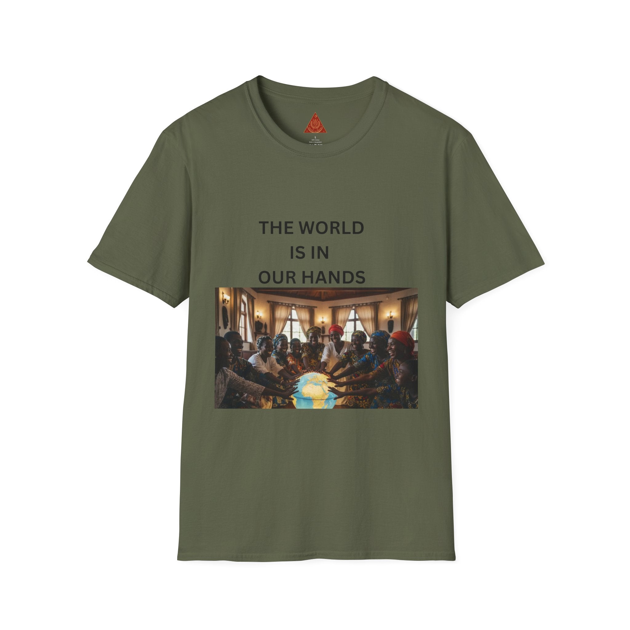 Trono Supremo { Contemporary | T-Shirt — "The World Is In Our Hands" Globe Art Tee