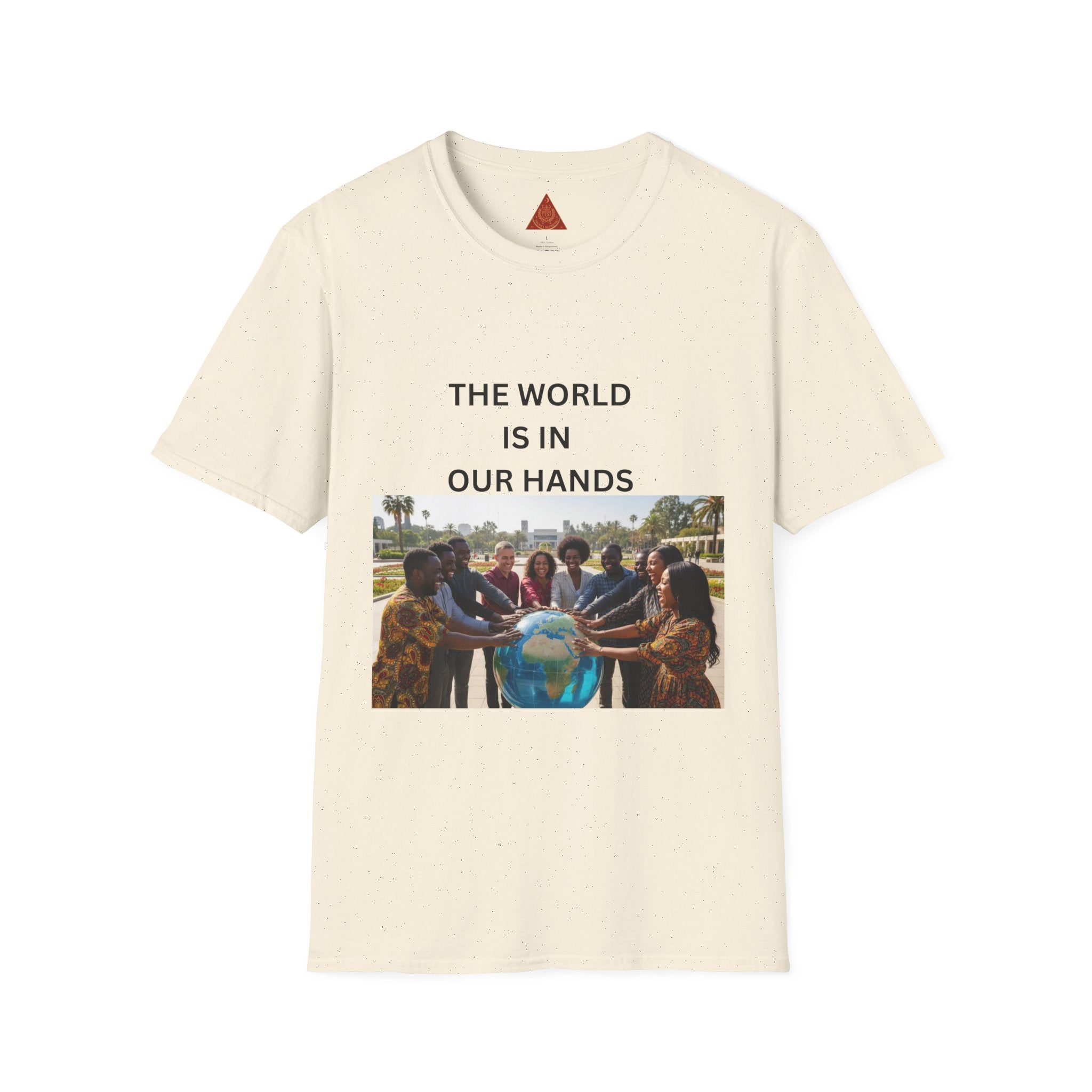Trono Supremo { Contemporary | T-Shirt — "The World Is In Our Hands" Earth Day Community Graphic Tee