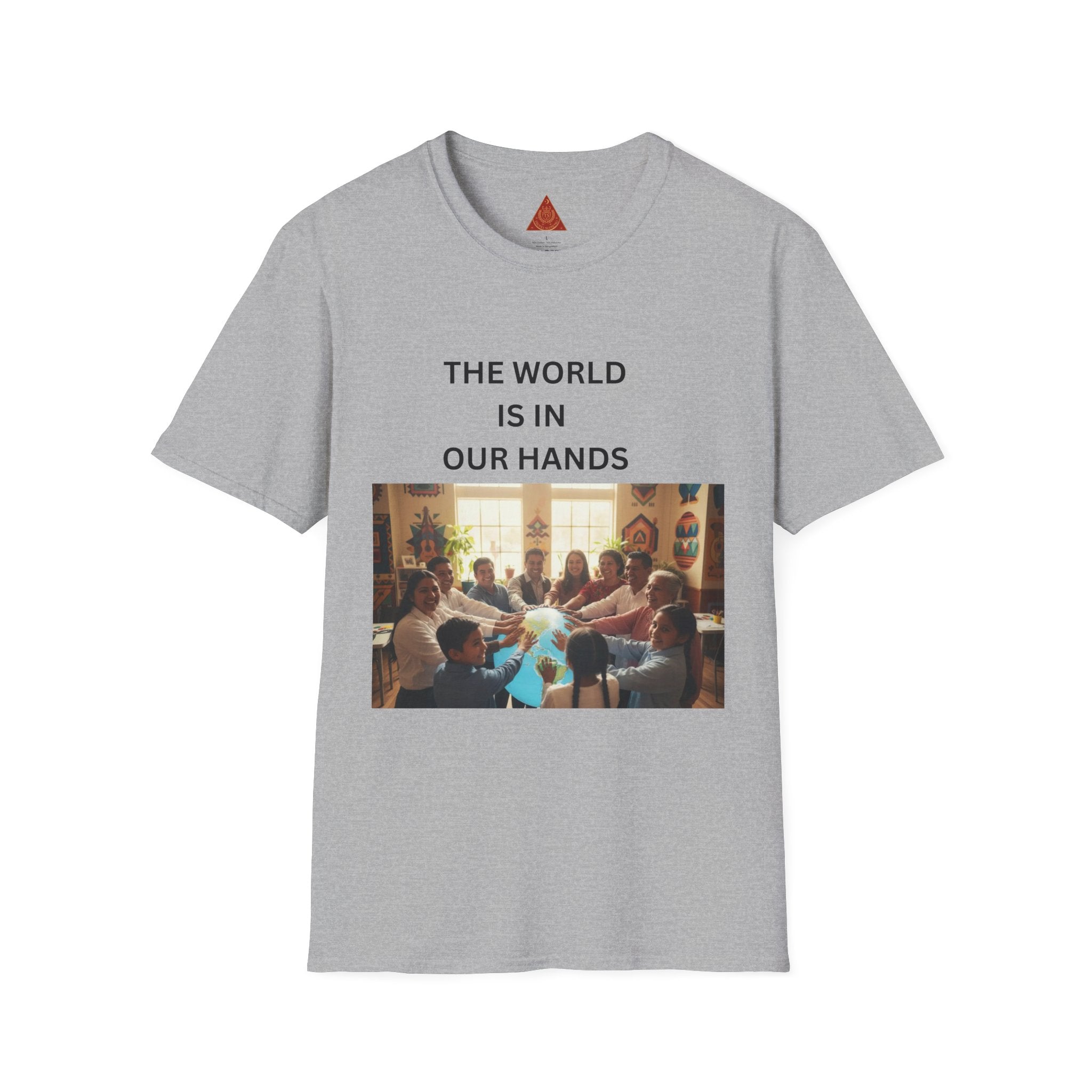 Trono Supremo { Contemporary |  Kids & Family T-Shirt — "The World Is In Our Hands" Inspirational Tee
