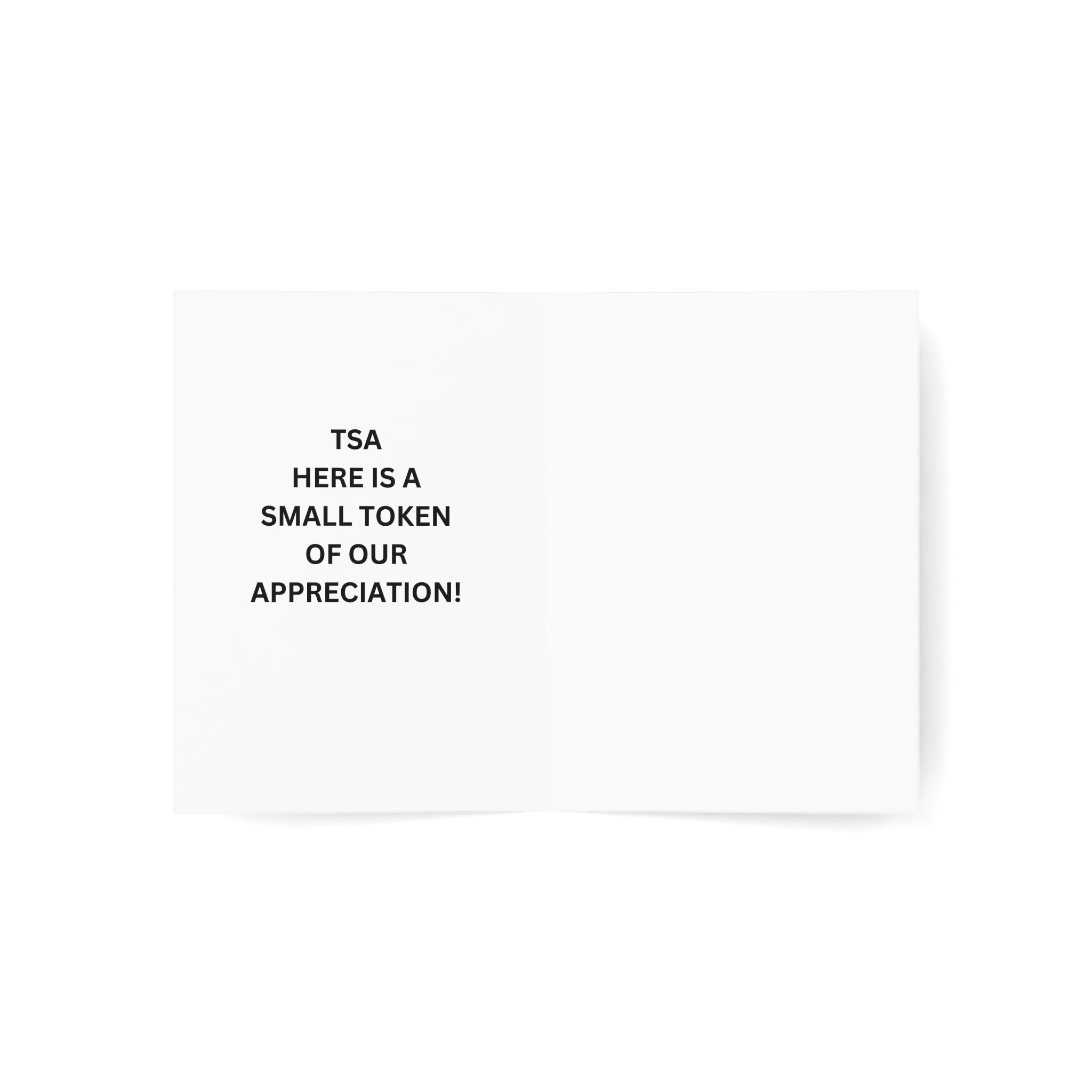 Trono Supremo |  Contemporary  |  Greeting Card — “Don’t Worry Things Will Get Better TSA!” Minimal Encouragement Card