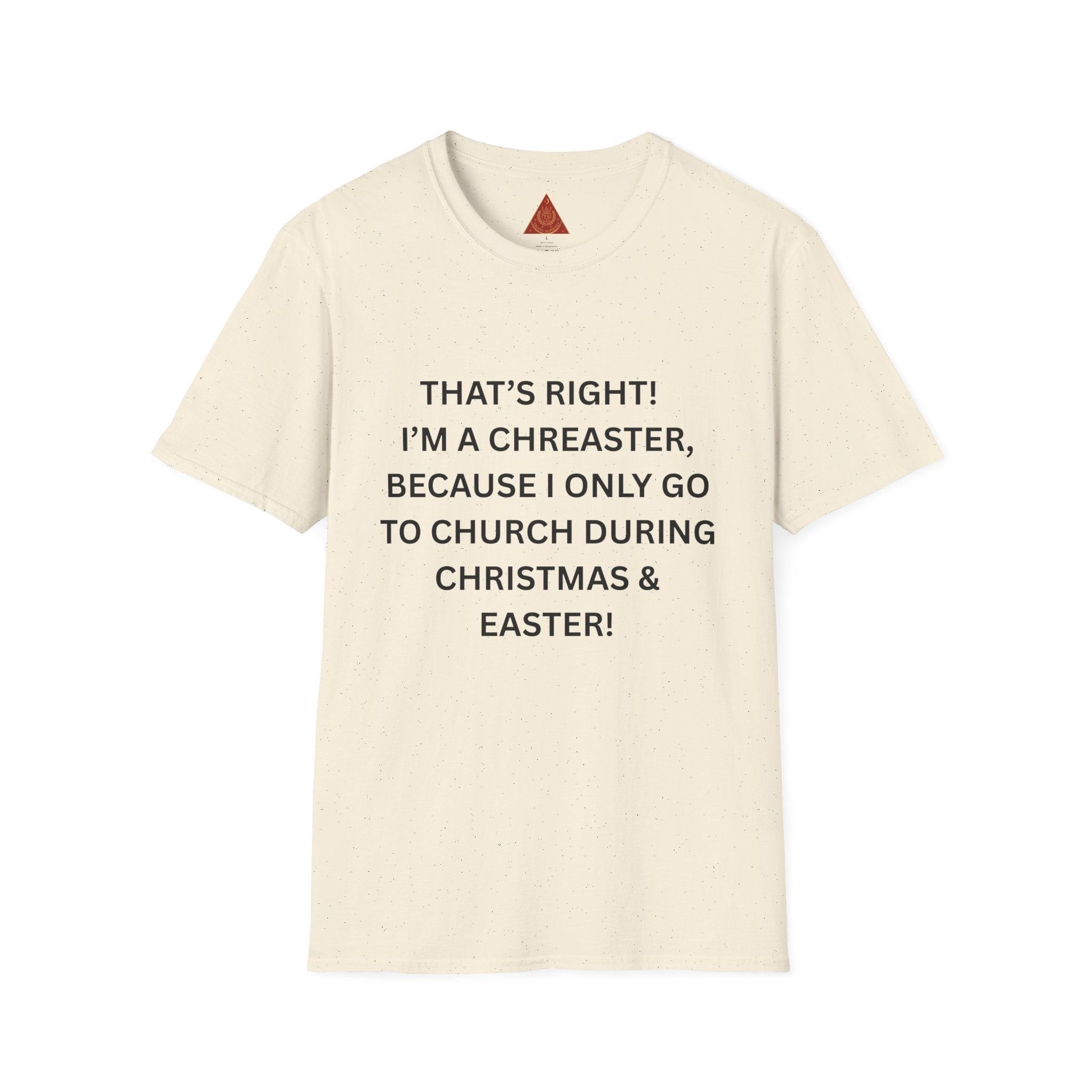 Trono Supremo |  Contemporary  |  Funny Christmas & Easter Church T-Shirt — “I’m a Creaster” Holiday Tee