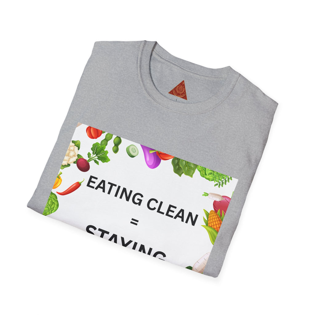 Trono Supremo | Contemporary  |  Eating Clean = Staying Healthy T-Shirt — Healthy Eating Veggie Graphic Tee
