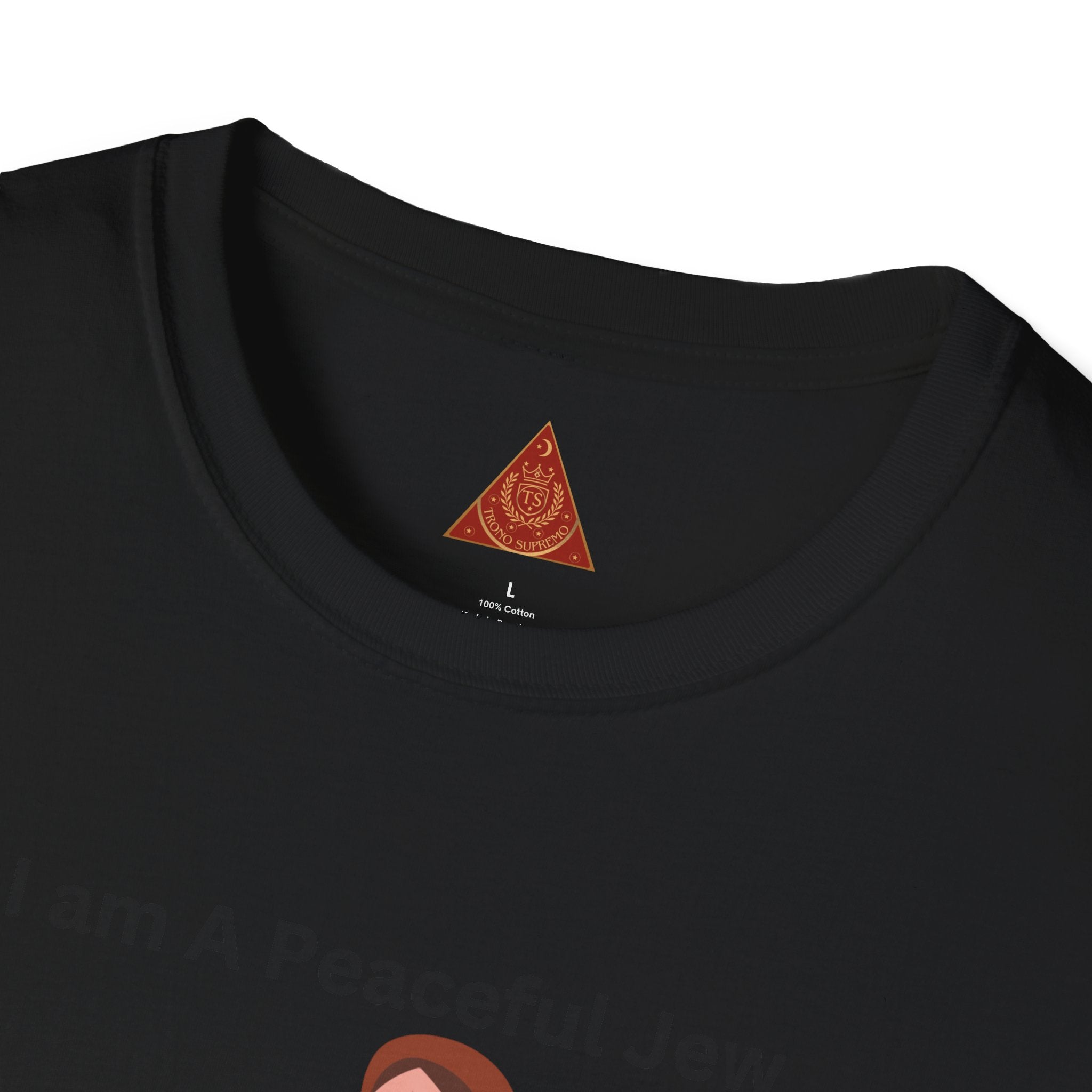 Trono Supremo { Contemporary | "I Am A Peaceful Jew "T-Shirt — Minimalist Jewish Heritage Tee