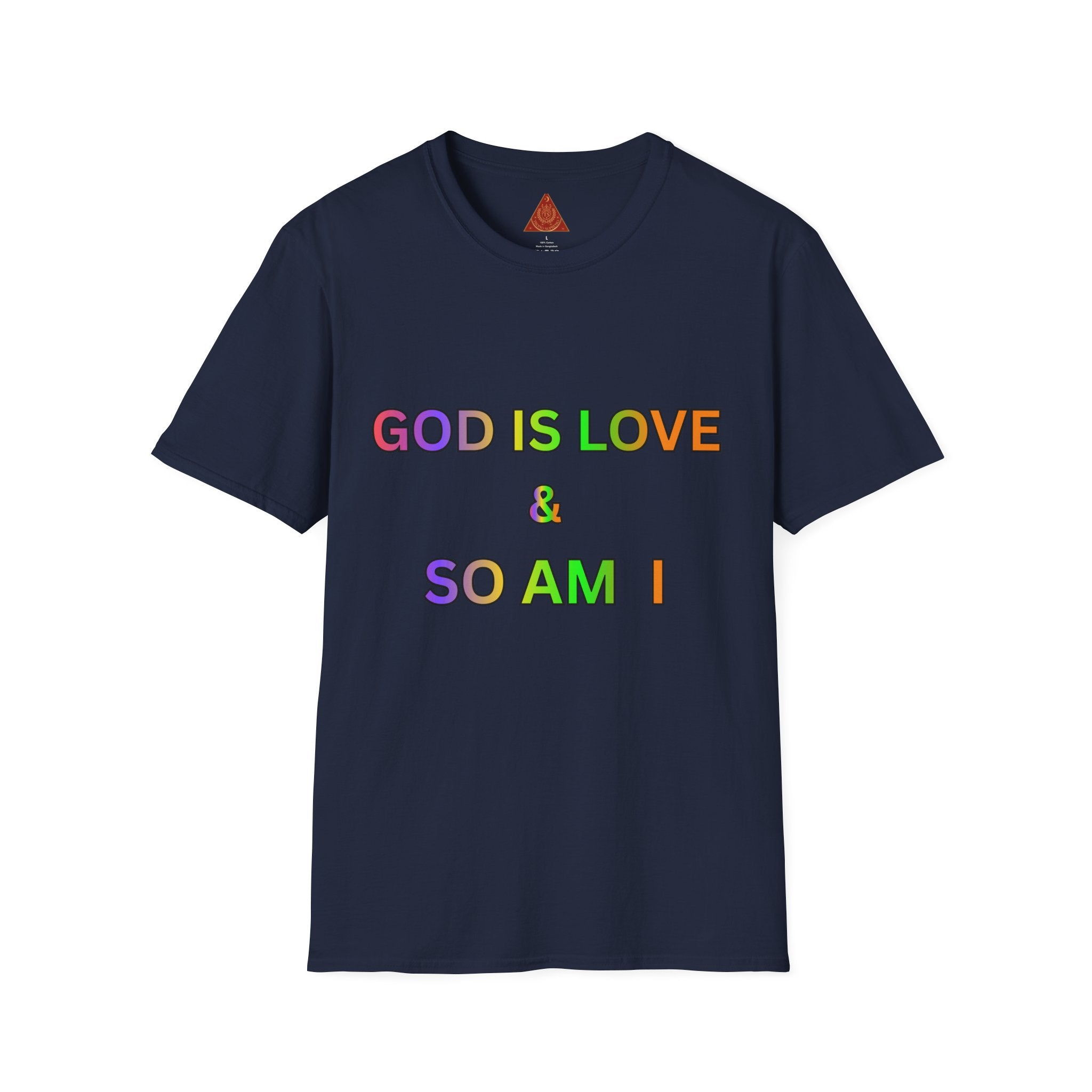 Trono Supremo  |  Contemporary  |  God Is Love & So Am I T-Shirt — Rainbow Faith Pride Tee