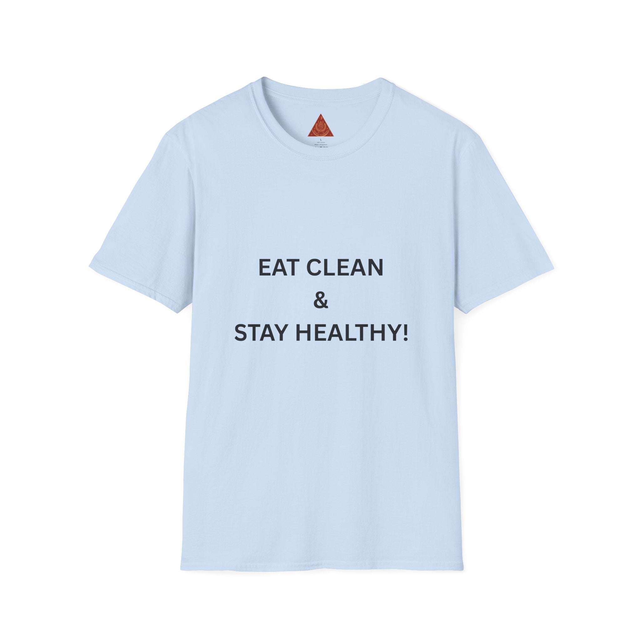 Trono Supremo | Contemporary  |  Eat Clean & Stay Healthy T‑Shirt — Minimal Wellness Graphic Tee