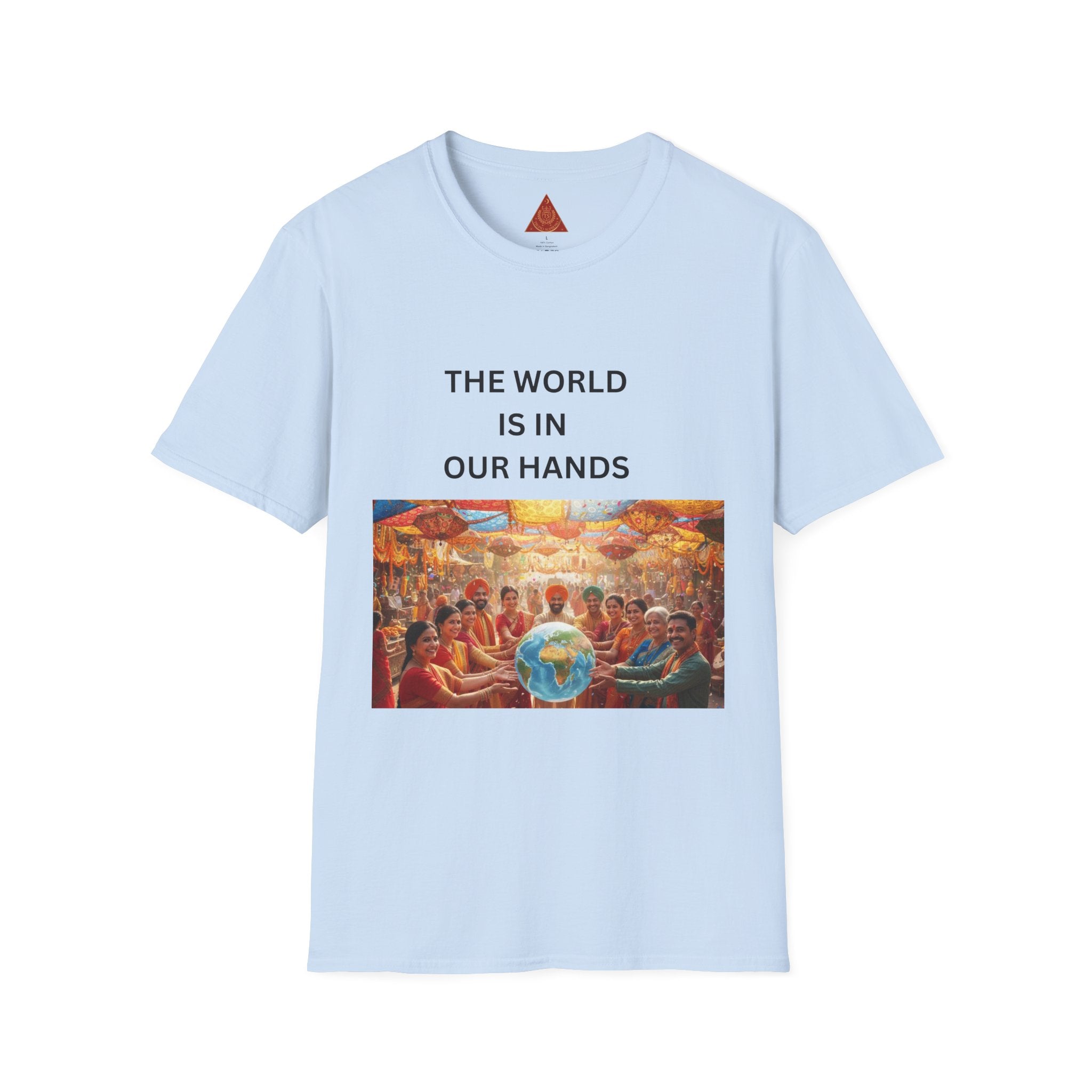 Trono Supremo | Contemporary | The World Is In Our Hands T-Shirt — Earth & Unity Graphic Tee