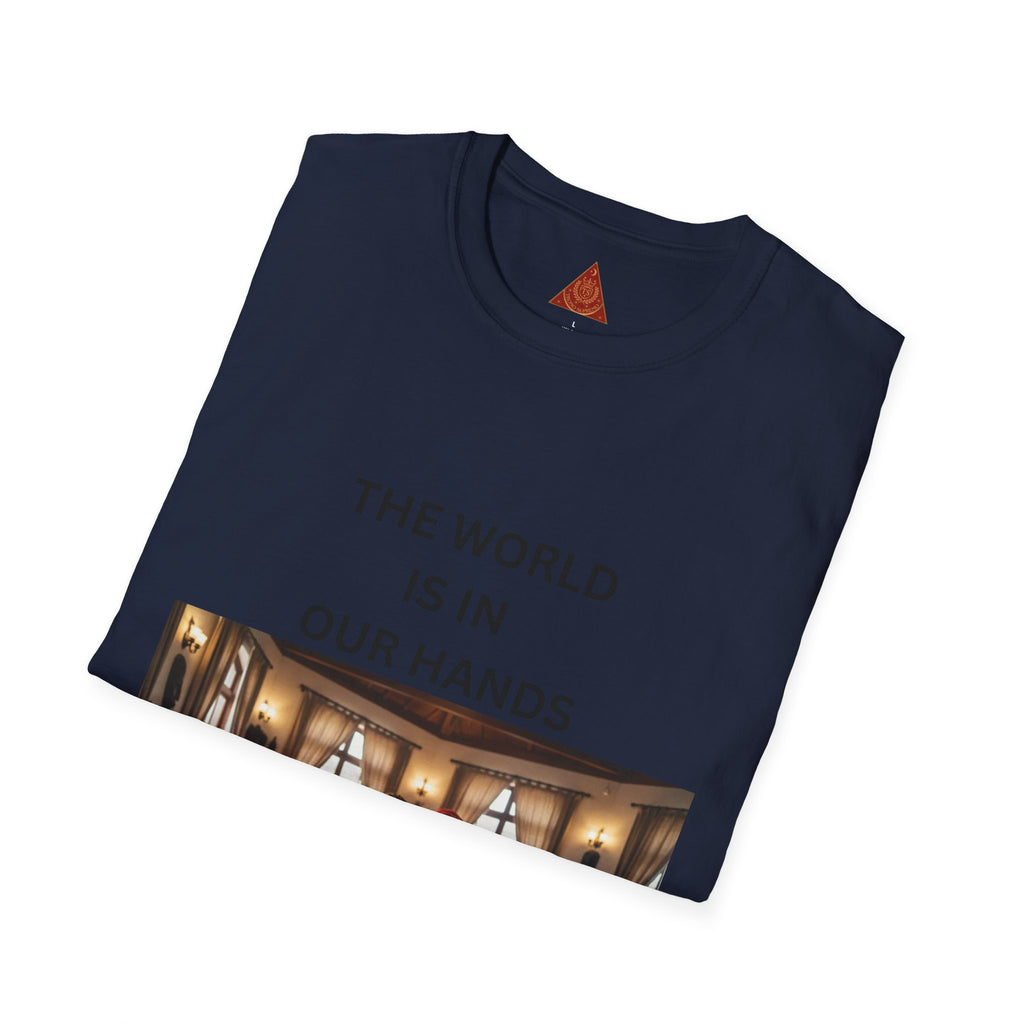 Trono Supremo { Contemporary | T-Shirt — "The World Is In Our Hands" Globe Art Tee