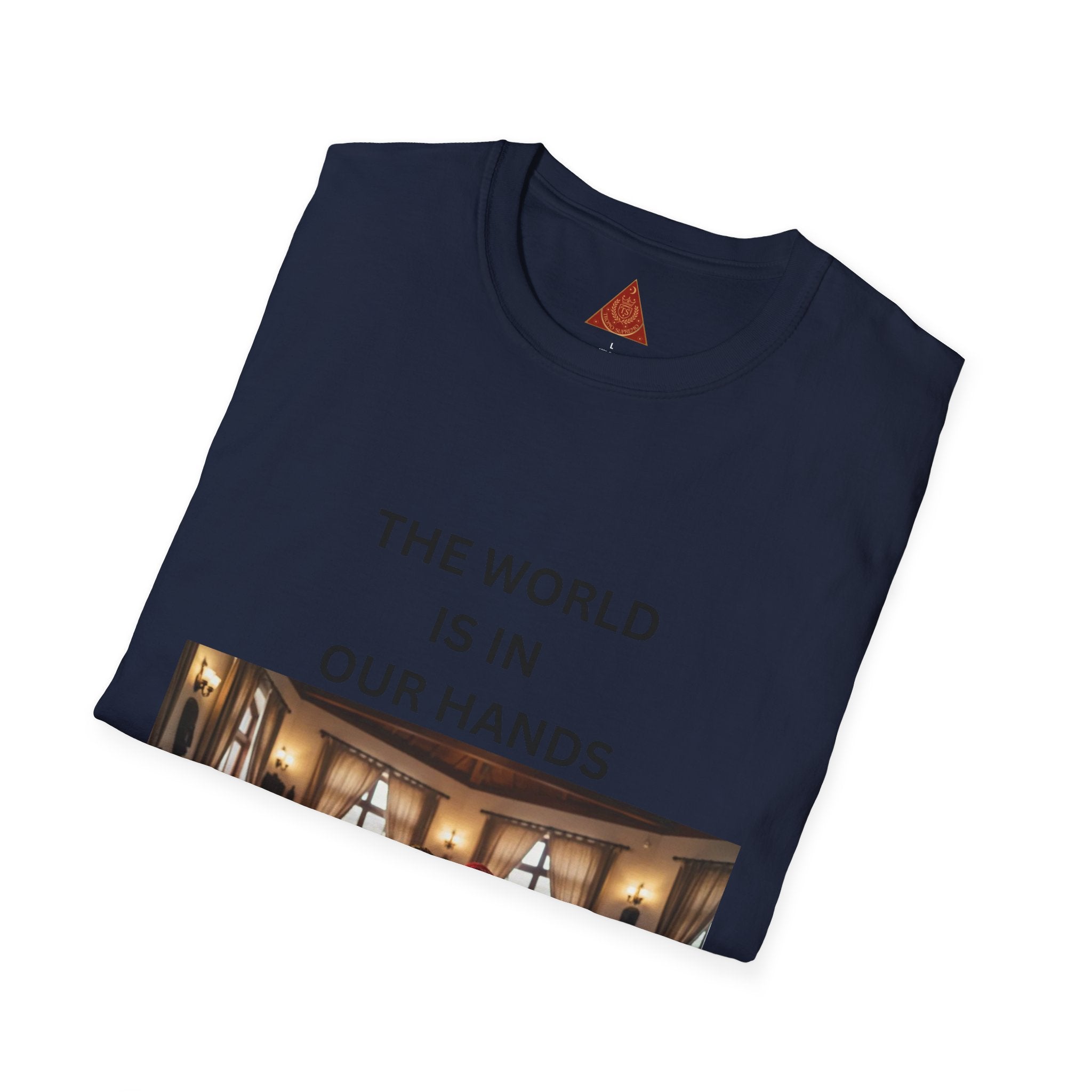 Trono Supremo { Contemporary | T-Shirt — "The World Is In Our Hands" Globe Art Tee