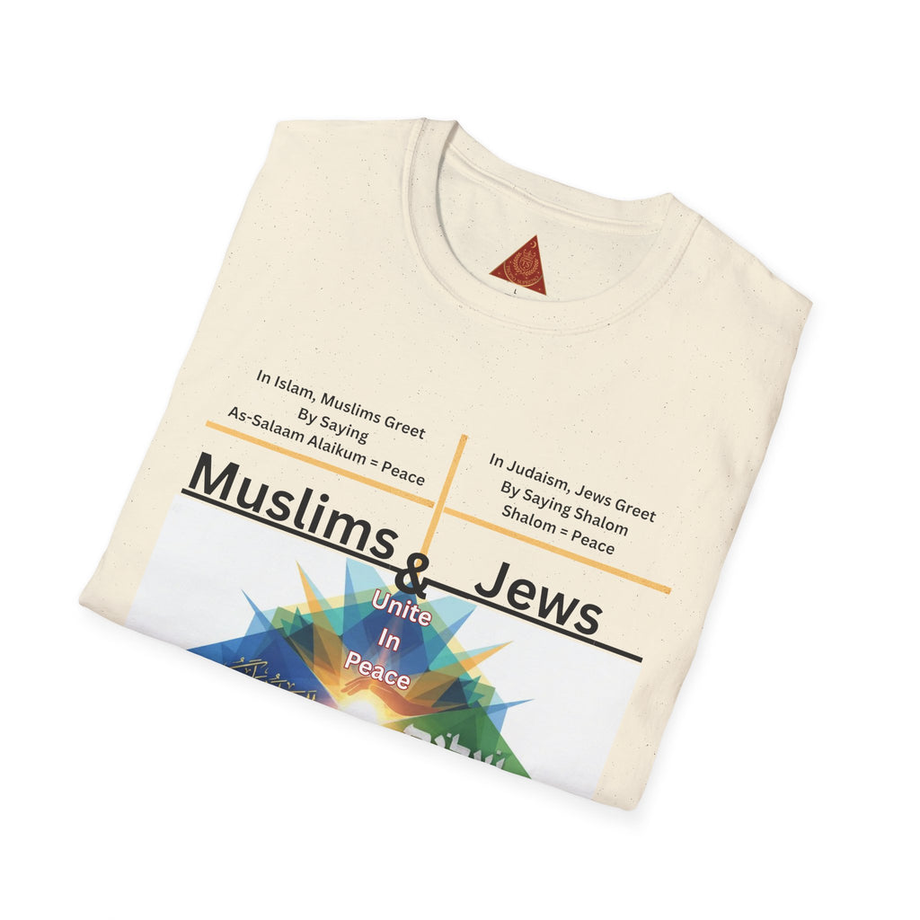 Muslims & Jews Unite Peace T-Shirt — Interfaith Harmony Graphic Tee