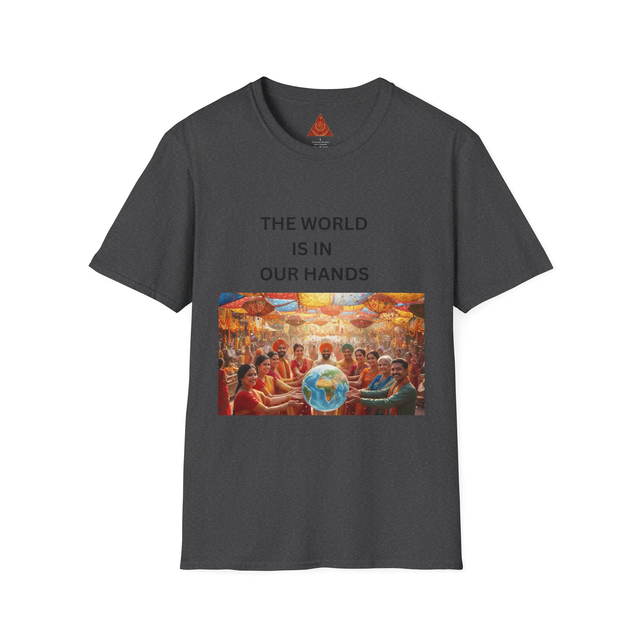 Trono Supremo | Contemporary | The World Is In Our Hands T-Shirt — Earth & Unity Graphic Tee