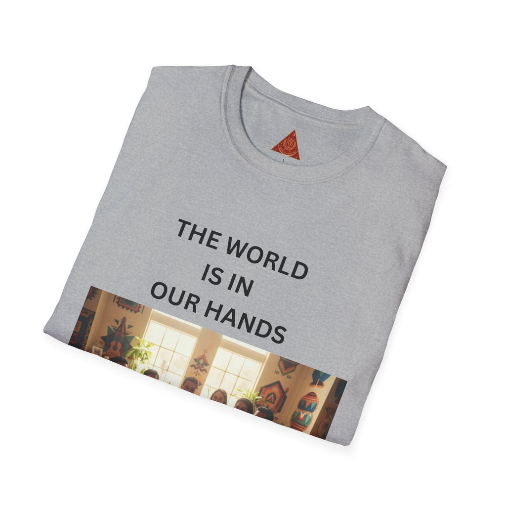 Trono Supremo { Contemporary |  Kids & Family T-Shirt — "The World Is In Our Hands" Inspirational Tee
