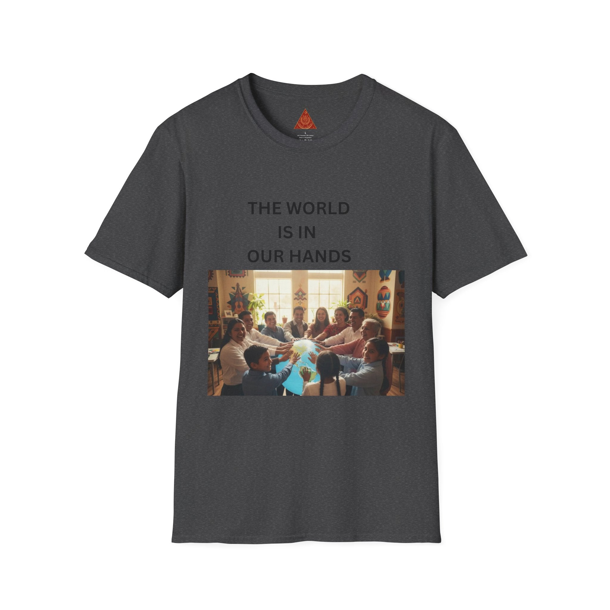 Trono Supremo { Contemporary |  Kids & Family T-Shirt — "The World Is In Our Hands" Inspirational Tee
