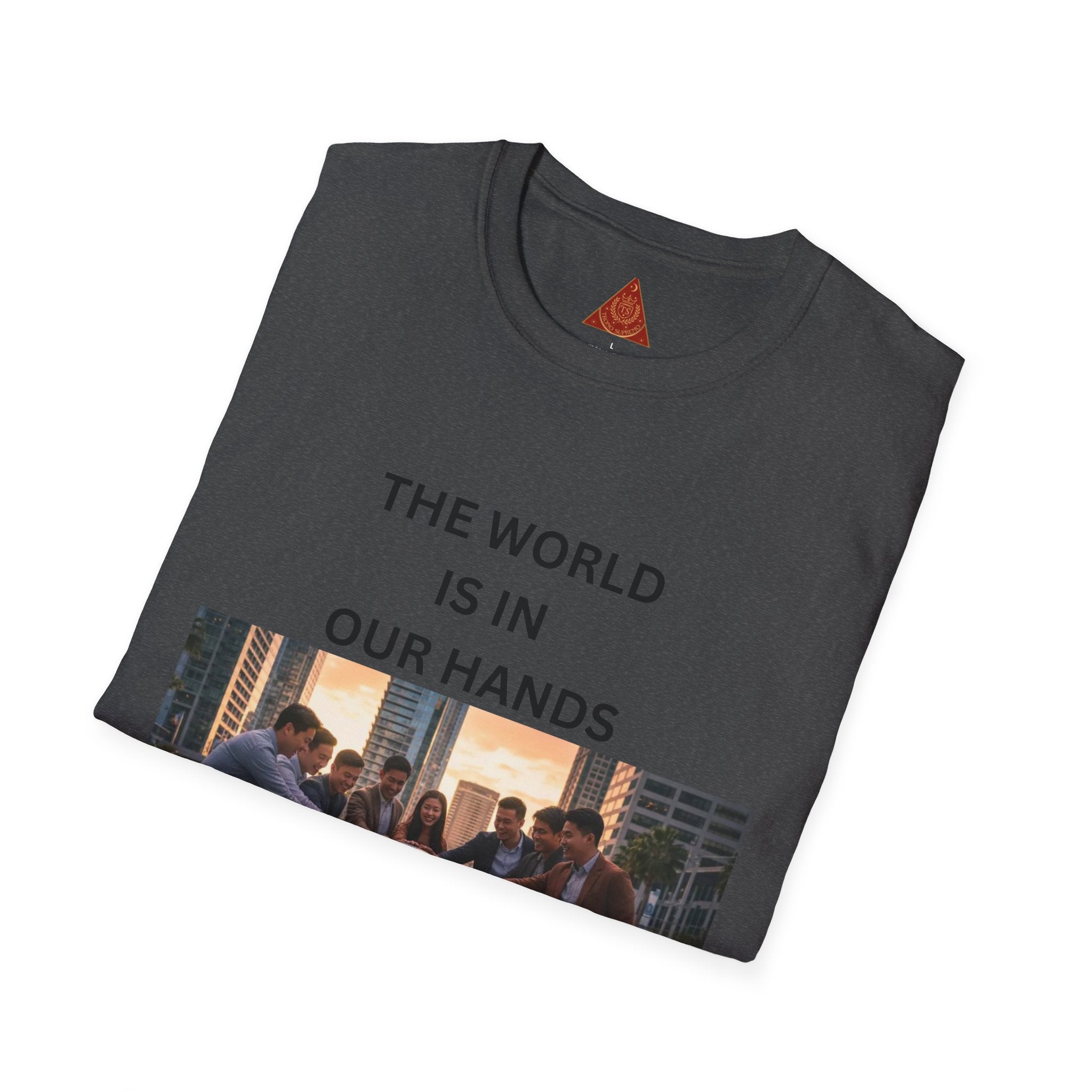 Trono Supremo | Contemporary | The World Is In Our Hands T-Shirt — Environmental Awareness Graphic Tee