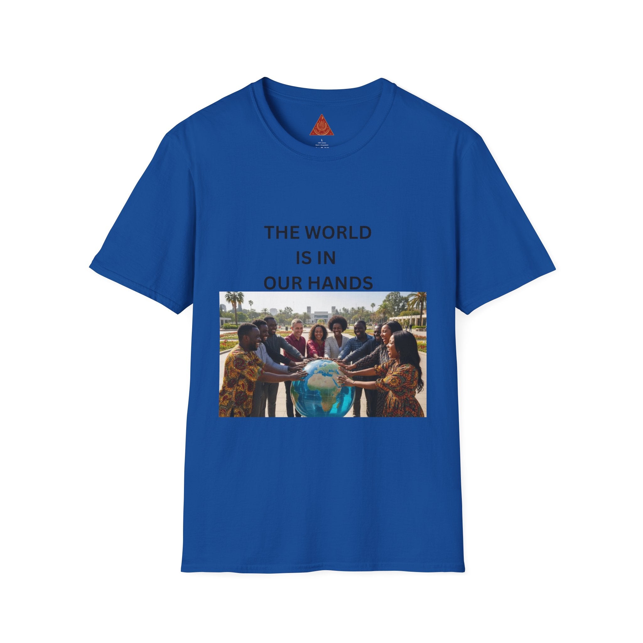 Trono Supremo { Contemporary | T-Shirt — "The World Is In Our Hands" Earth Day Community Graphic Tee