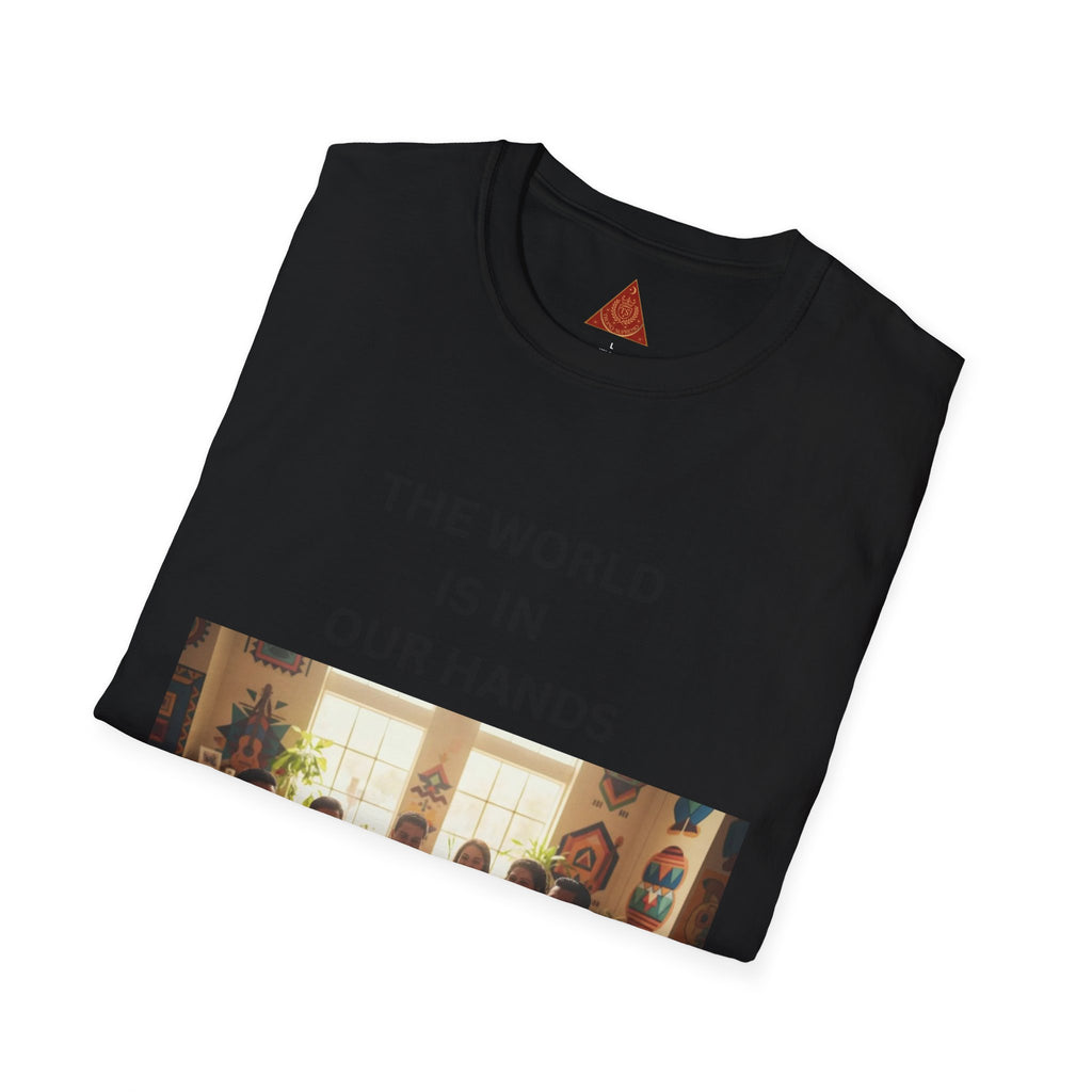 Trono Supremo { Contemporary |  Kids & Family T-Shirt — "The World Is In Our Hands" Inspirational Tee