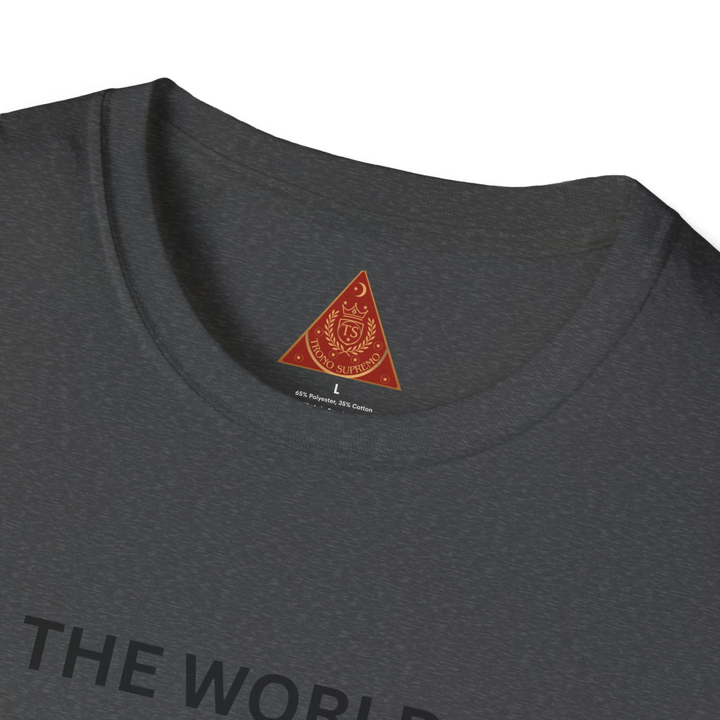 Trono Supremo { Contemporáneo | Camiseta — Camiseta inspiradora con foto de playa "El mundo está en nuestras manos"