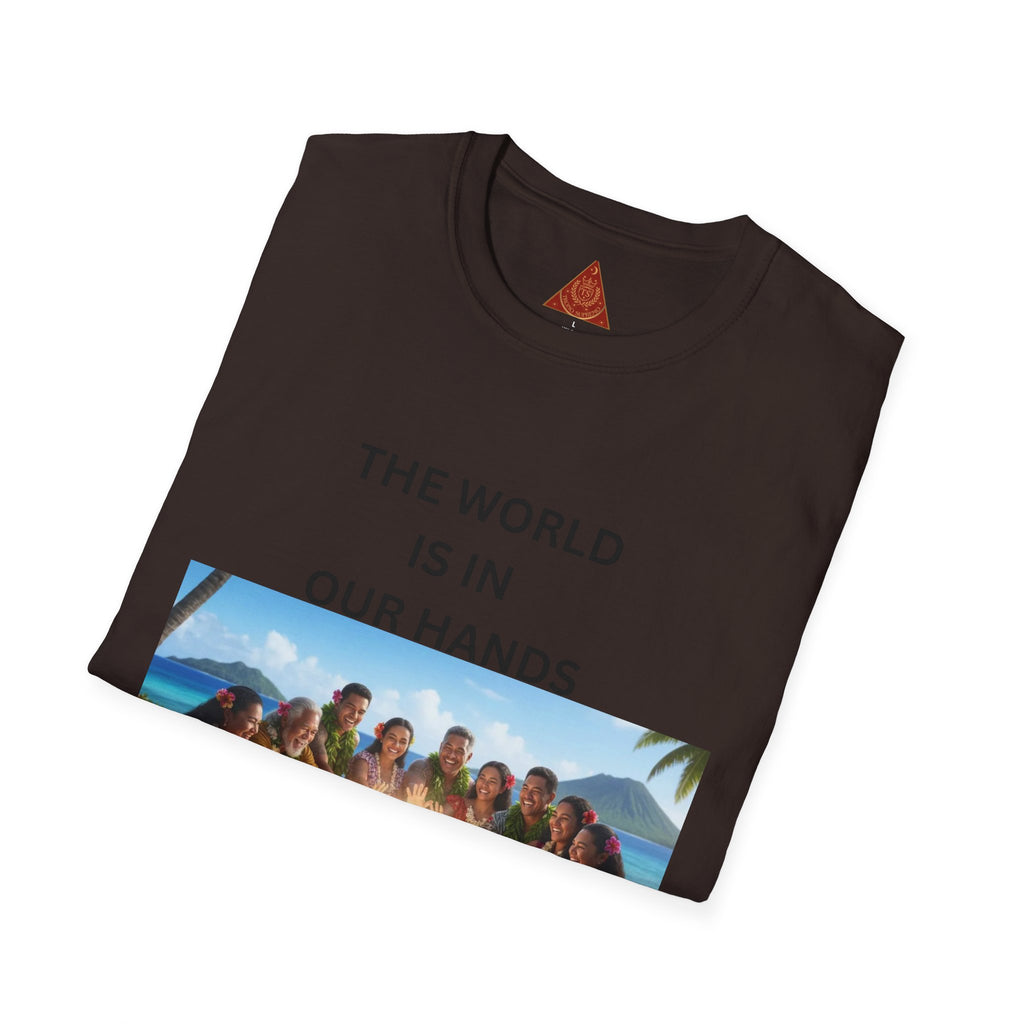 Trono Supremo { Contemporánea | Camiseta — Camiseta Estampada Espiritual "El Mundo Está En Nuestras Manos"
