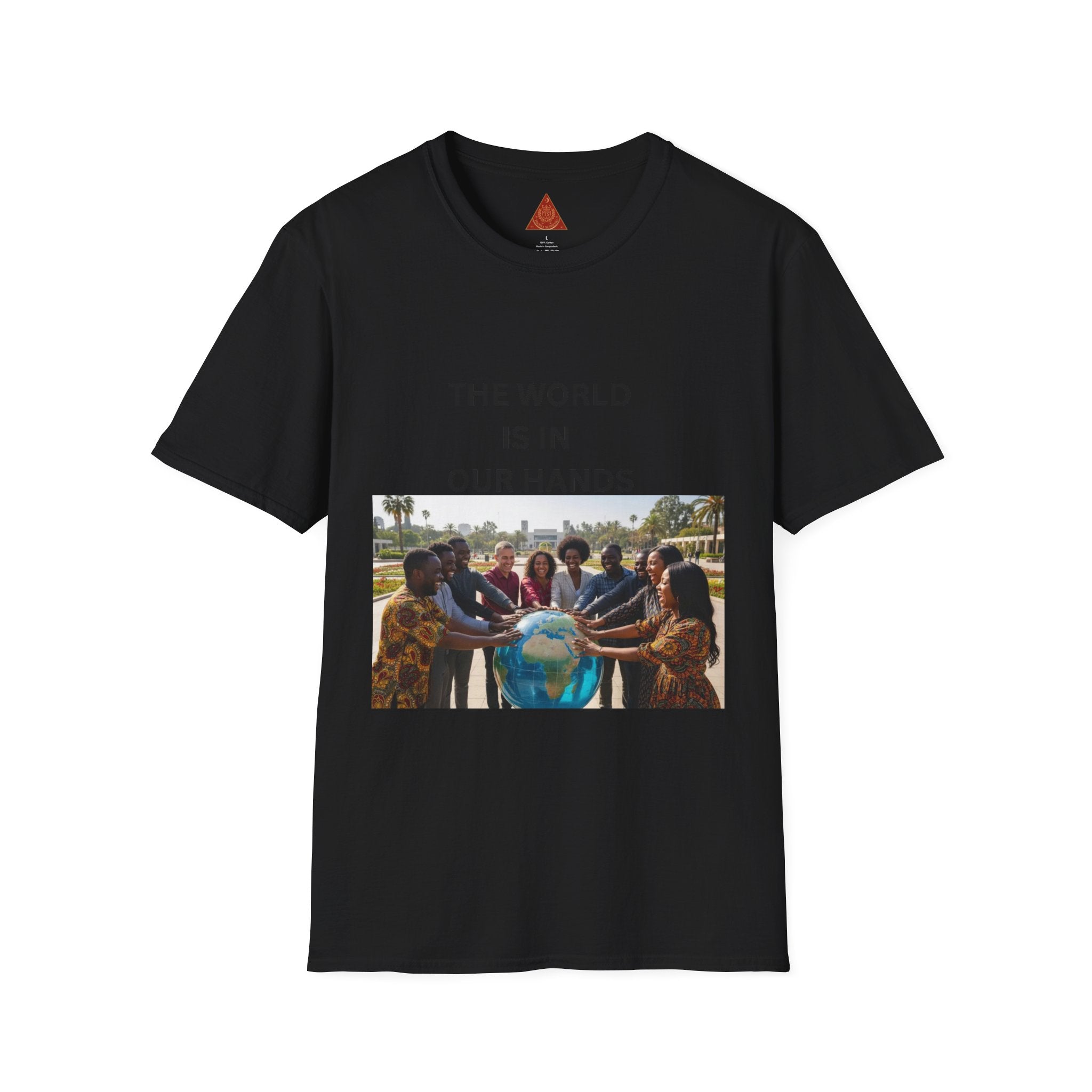 Trono Supremo { Contemporary | T-Shirt — "The World Is In Our Hands" Earth Day Community Graphic Tee