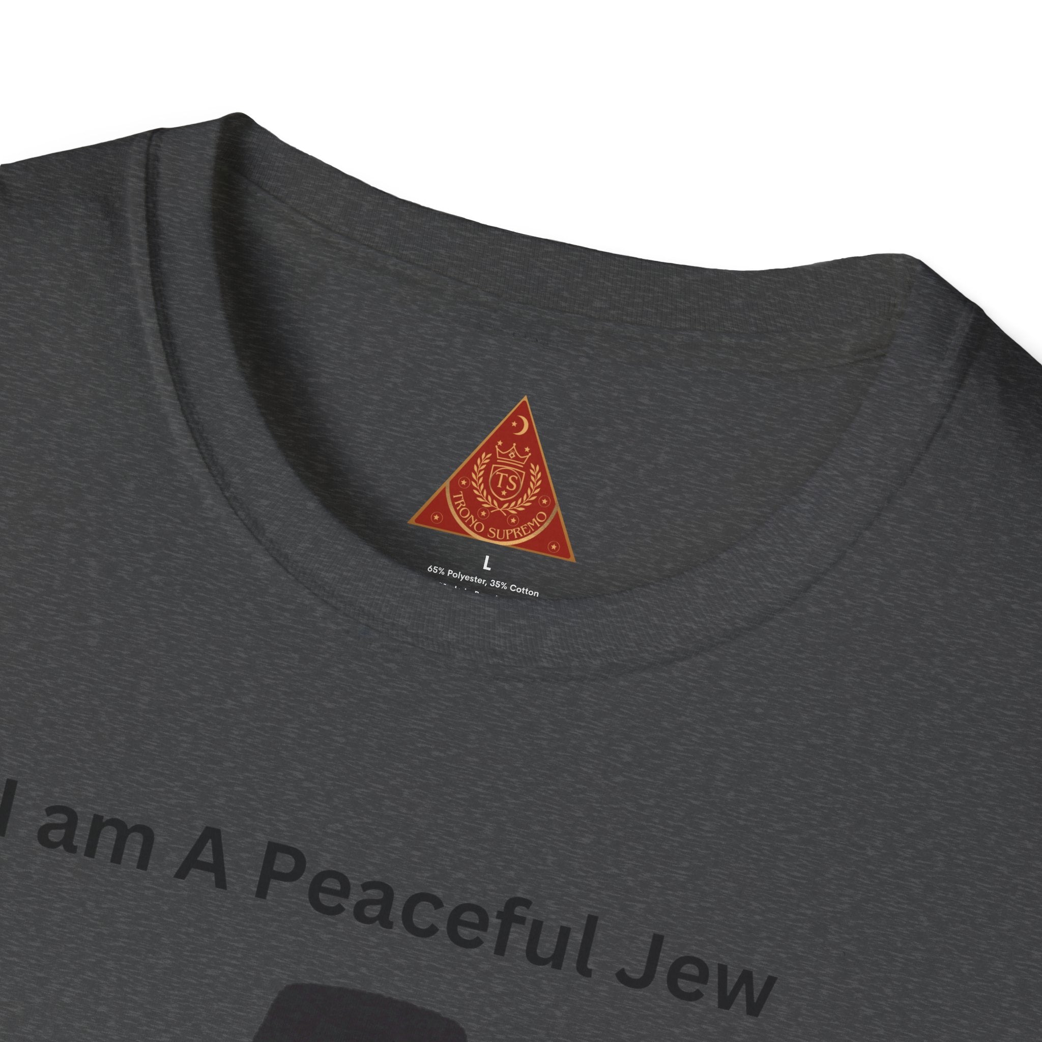 Trono Supremo | Camiseta Pacífica Judía — Camiseta con Bonito Personaje Jasídico