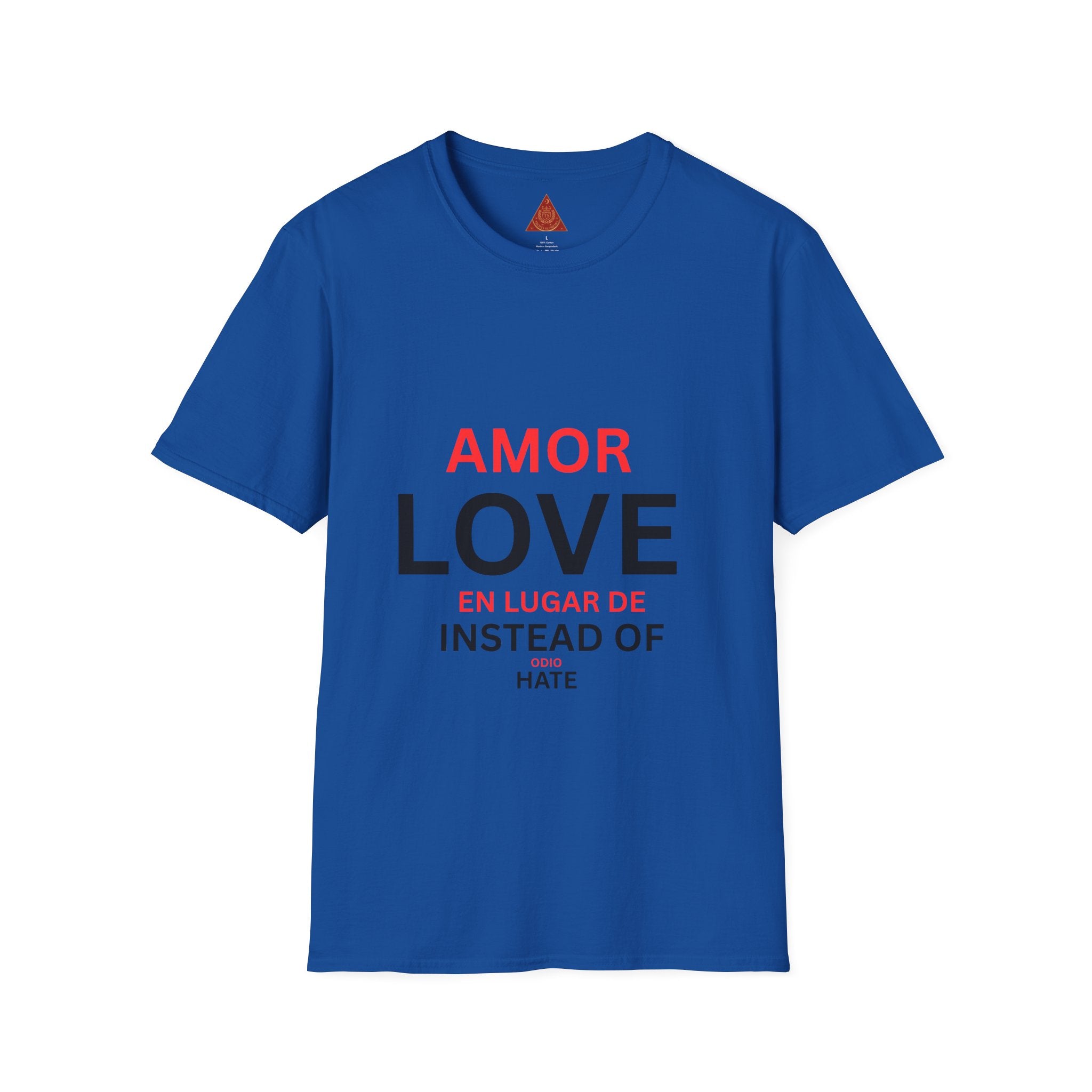 Trono Supremo | Contemporary | Love / Amor T-Shirt — “Love Instead of Hate” Bilingual Graphic Tee