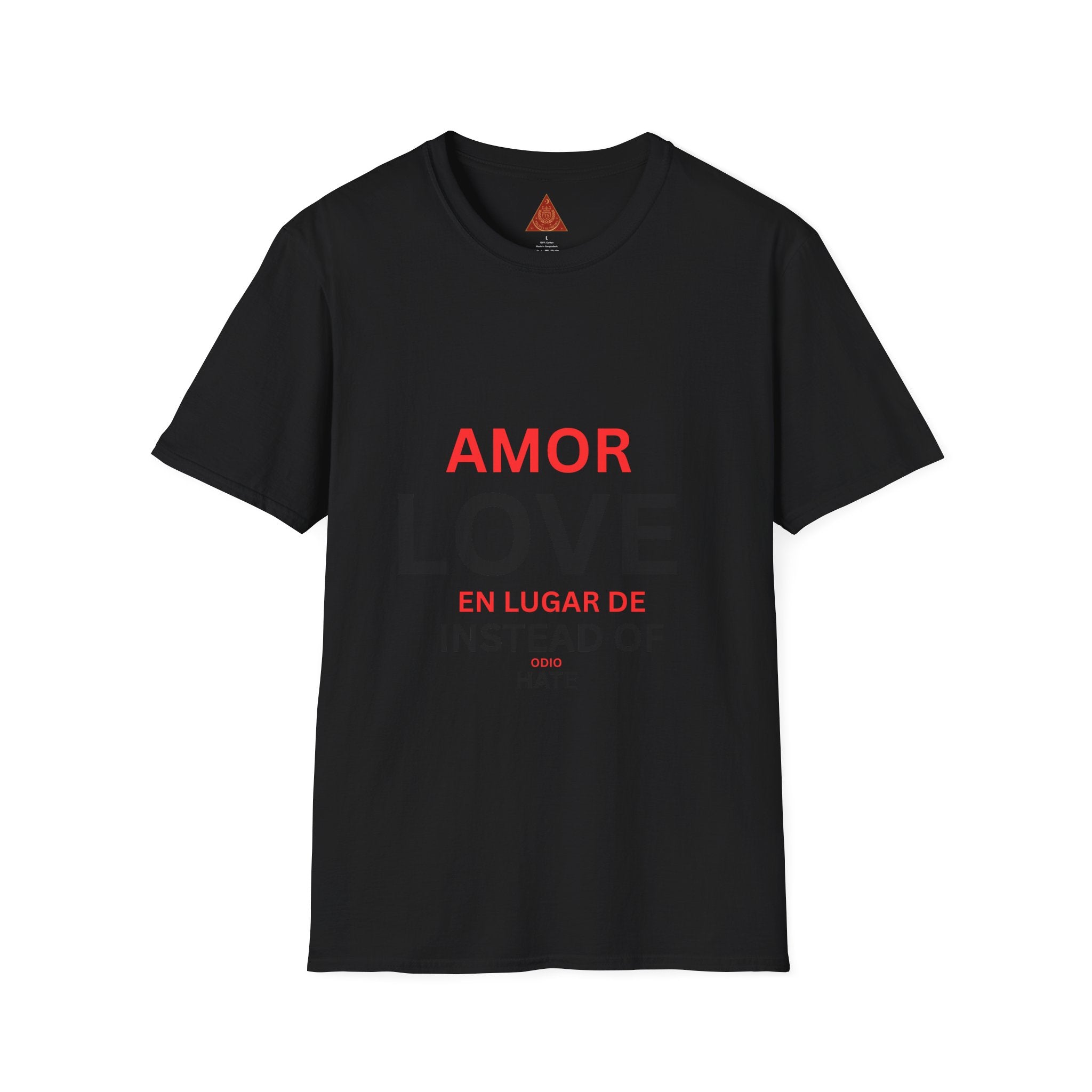Trono Supremo | Contemporary | Love / Amor T-Shirt — “Love Instead of Hate” Bilingual Graphic Tee