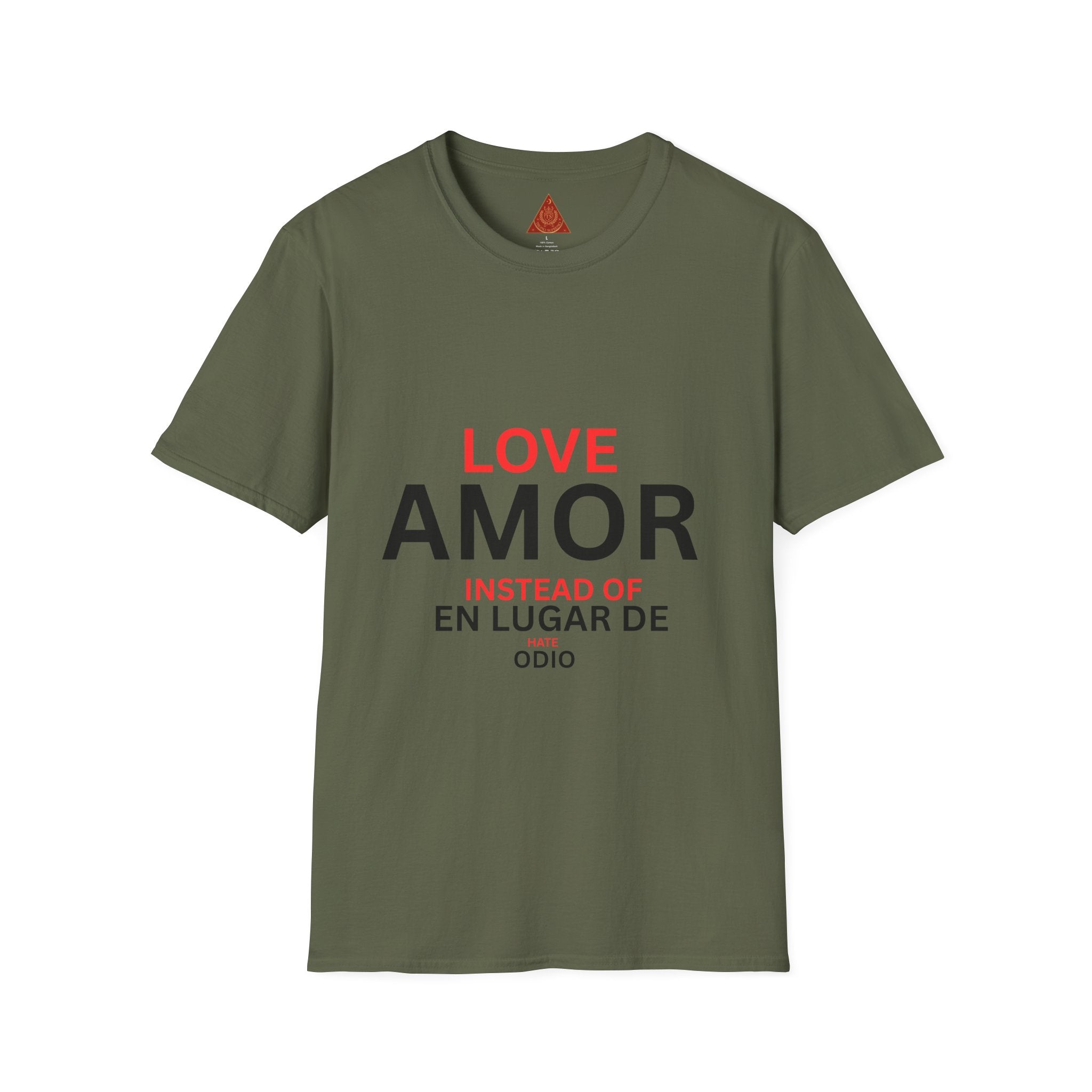 Trono Supremo { Contemporary | Love / Amor T-Shirt — "Love Instead of Hate" Bilingual Graphic Tee