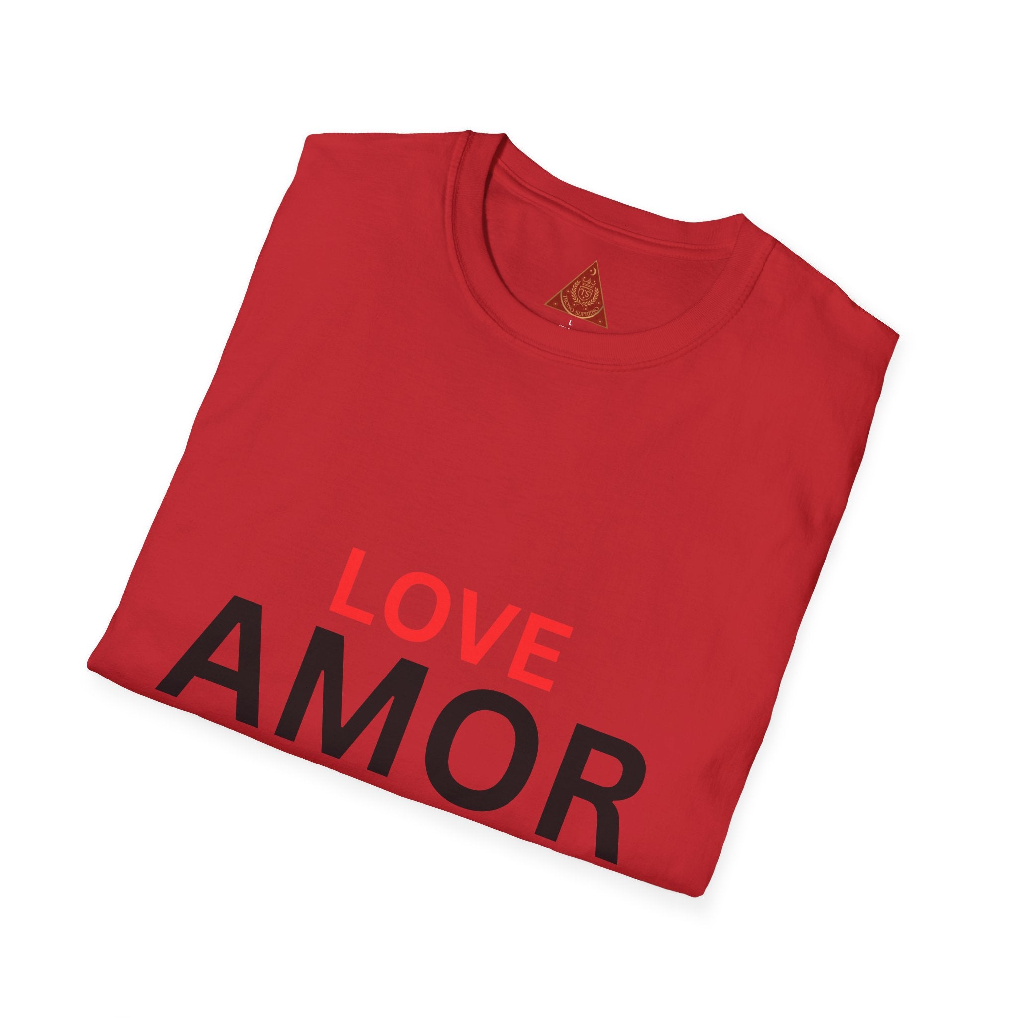 Trono Supremo { Contemporáneo | Camiseta Amor / Romántica — "Amor en lugar de Odio" Camiseta Gráfica Bilingüe
