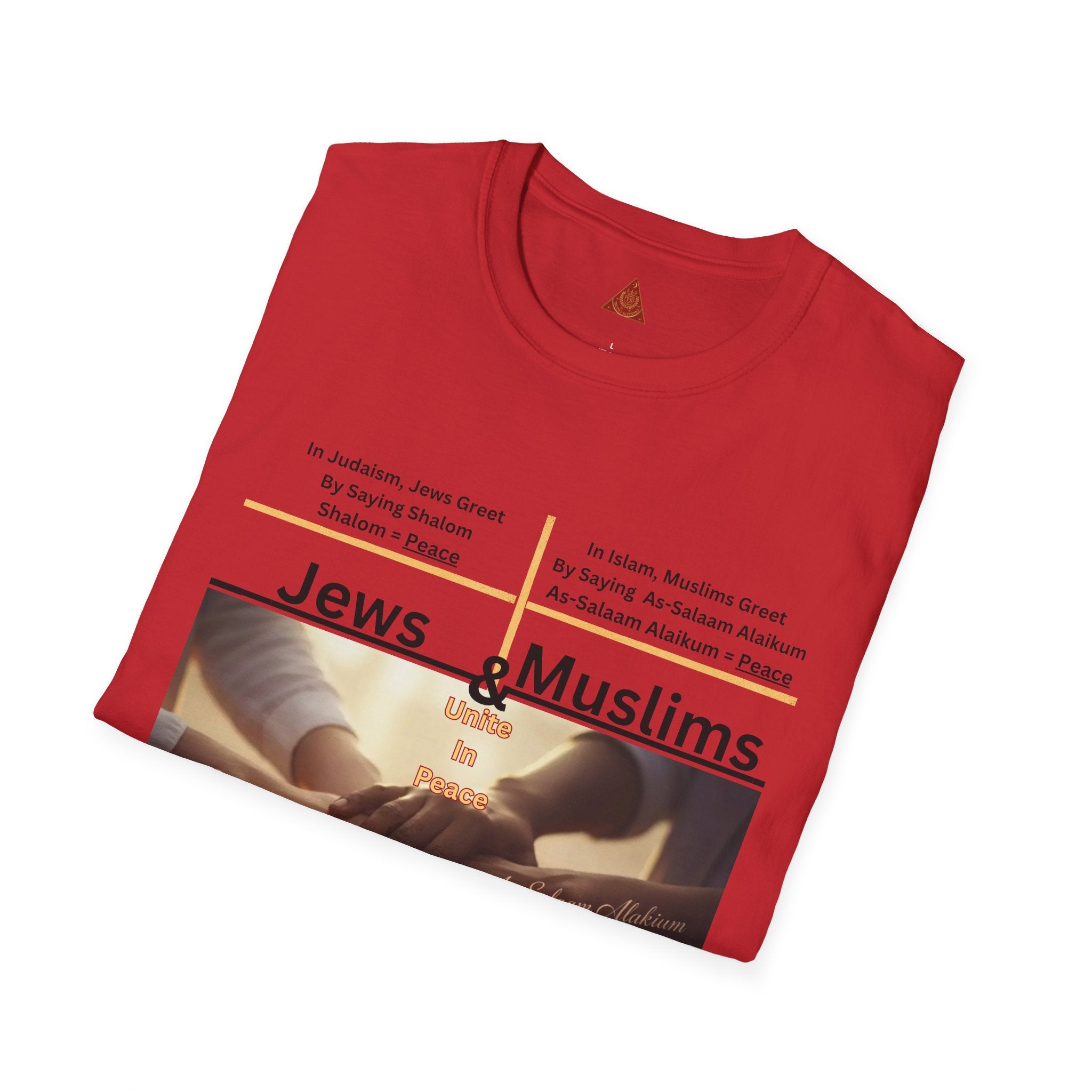 Jews & Muslims Together T-Shirt — Interfaith Unity Peace Tee