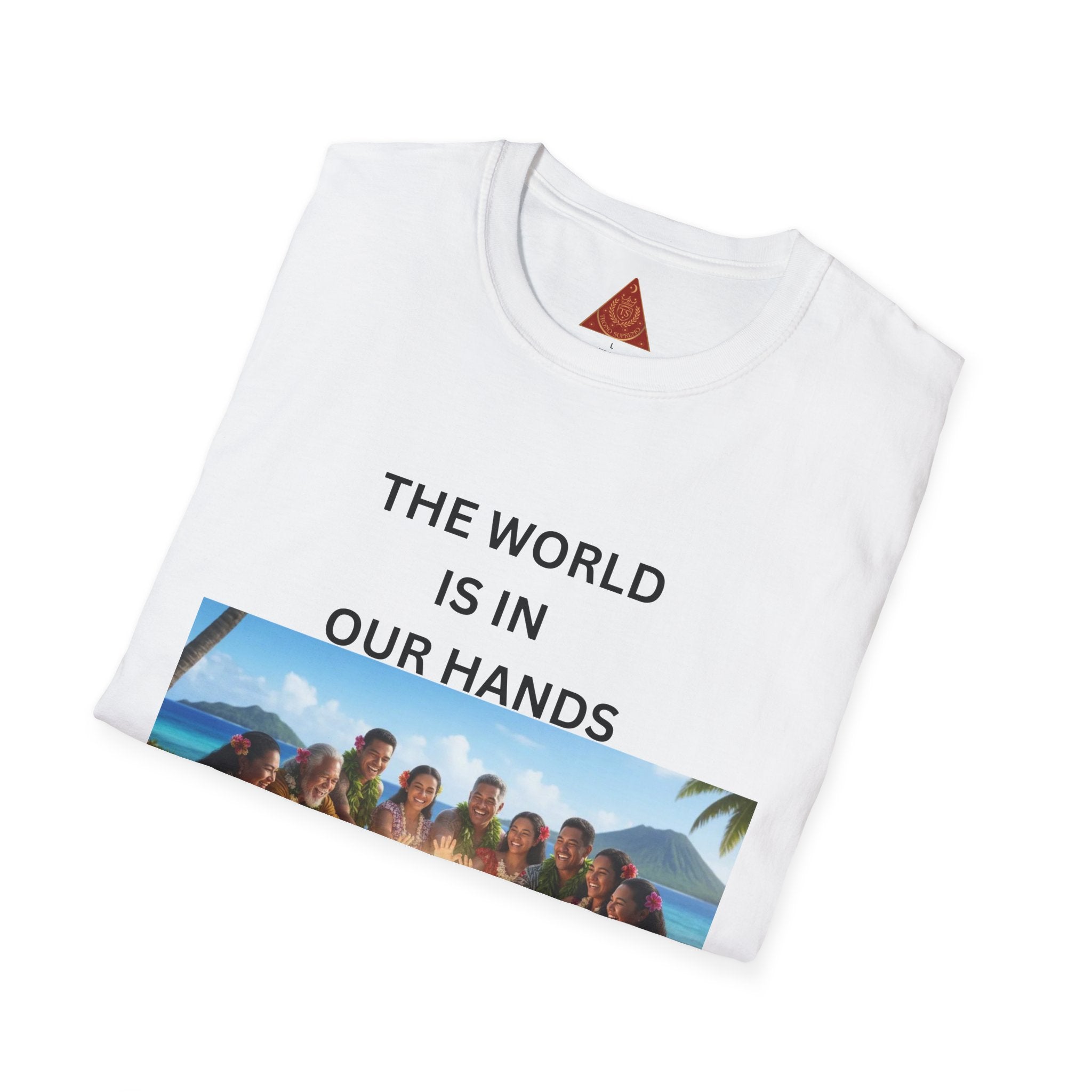 Trono Supremo { Contemporary | T-Shirt — "The World Is In Our Hands" Spiritual Earth Graphic Tee