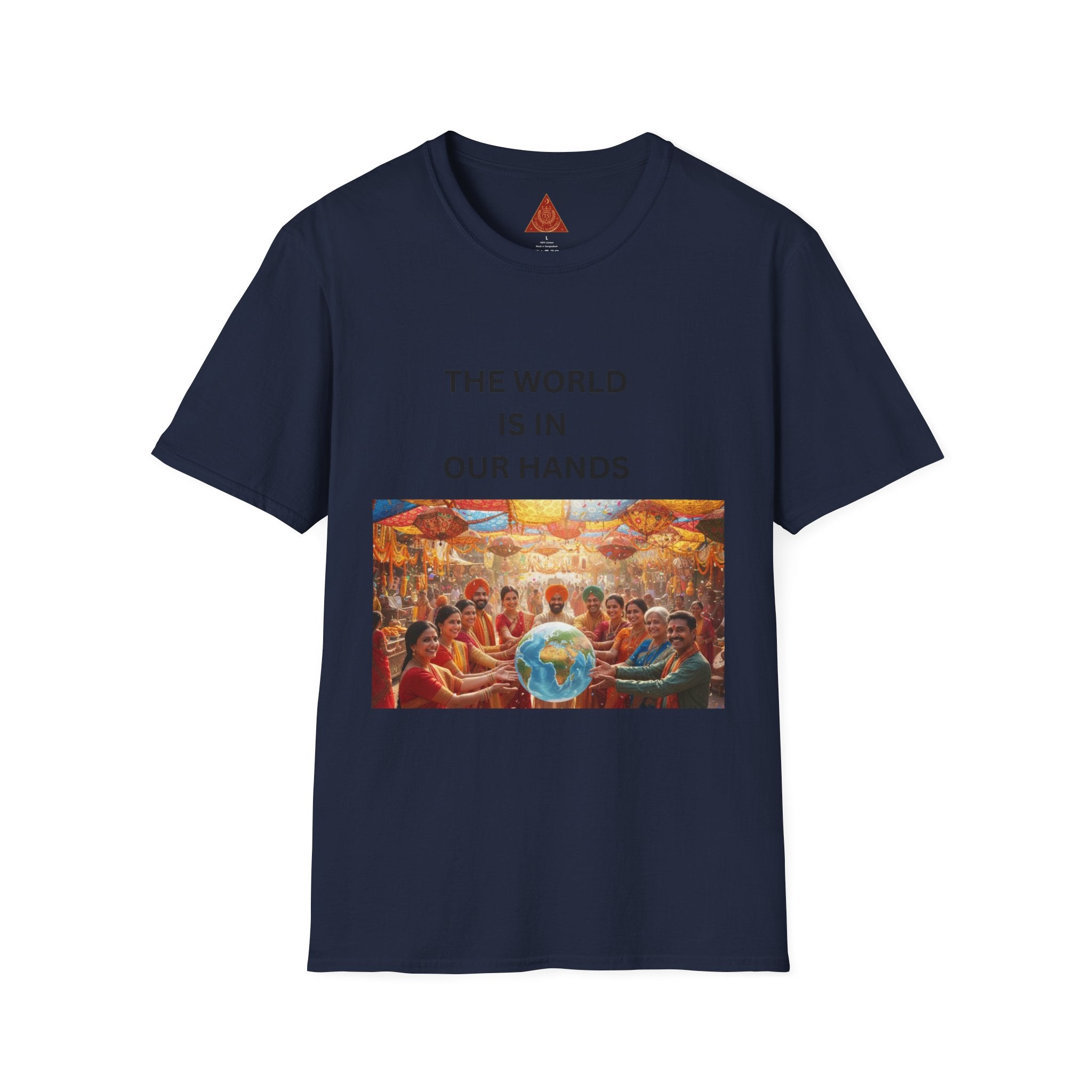 Trono Supremo | Contemporary | The World Is In Our Hands T-Shirt — Earth & Unity Graphic Tee