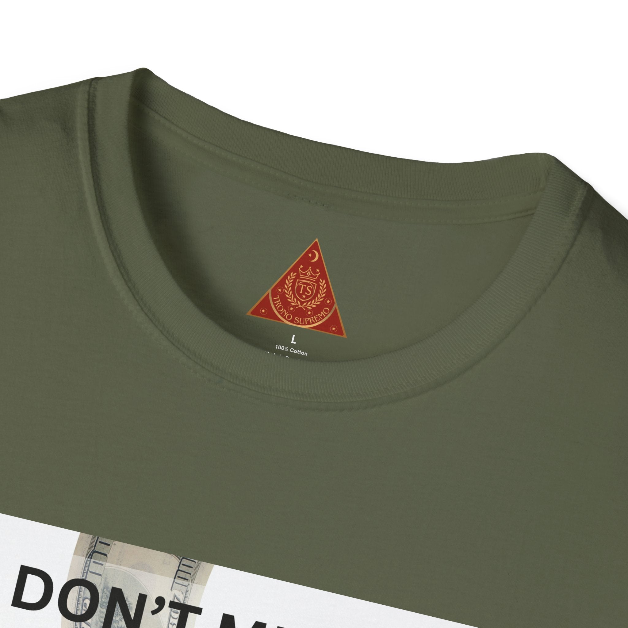 Trono Supremo  |  Contemporary  |  Money Bag Graphic T‑Shirt — "I Don't Mean to Brag, But I Stay in My Bag"